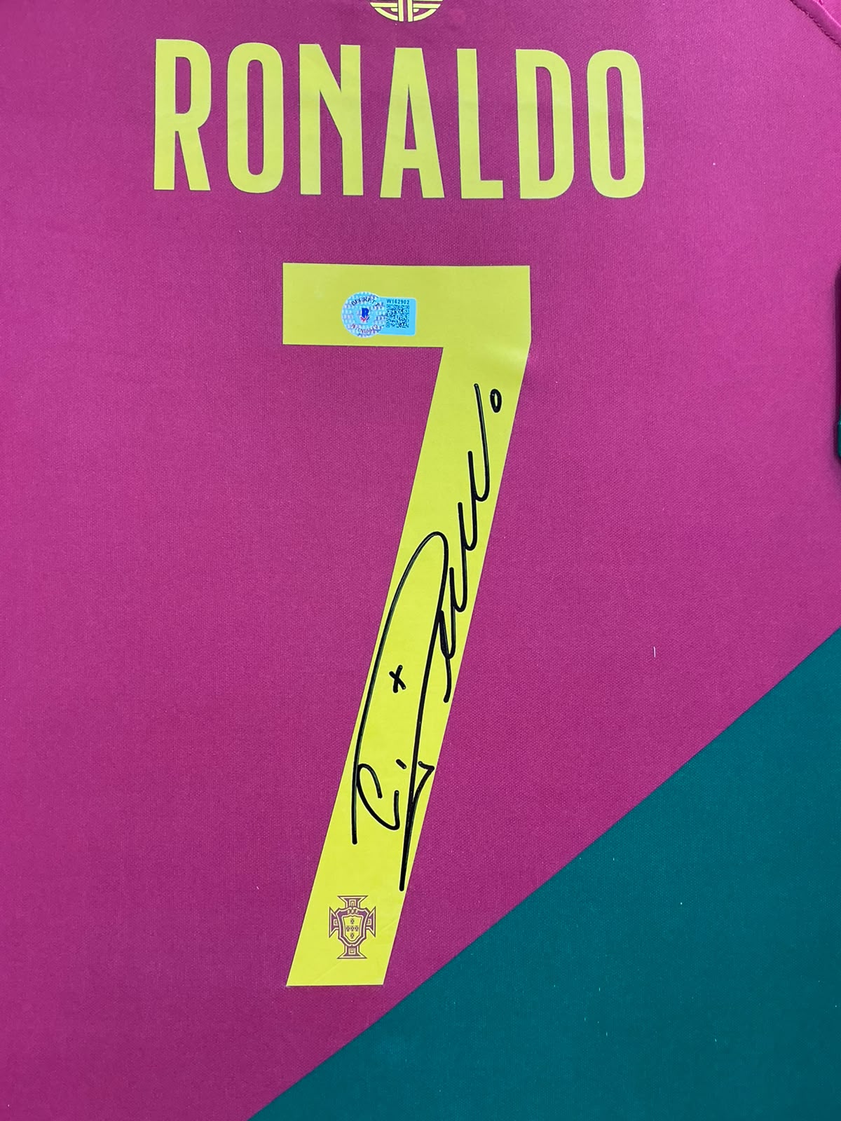 2022 World Cup Portugal Cristiano Ronaldo Signed Jersey Framed