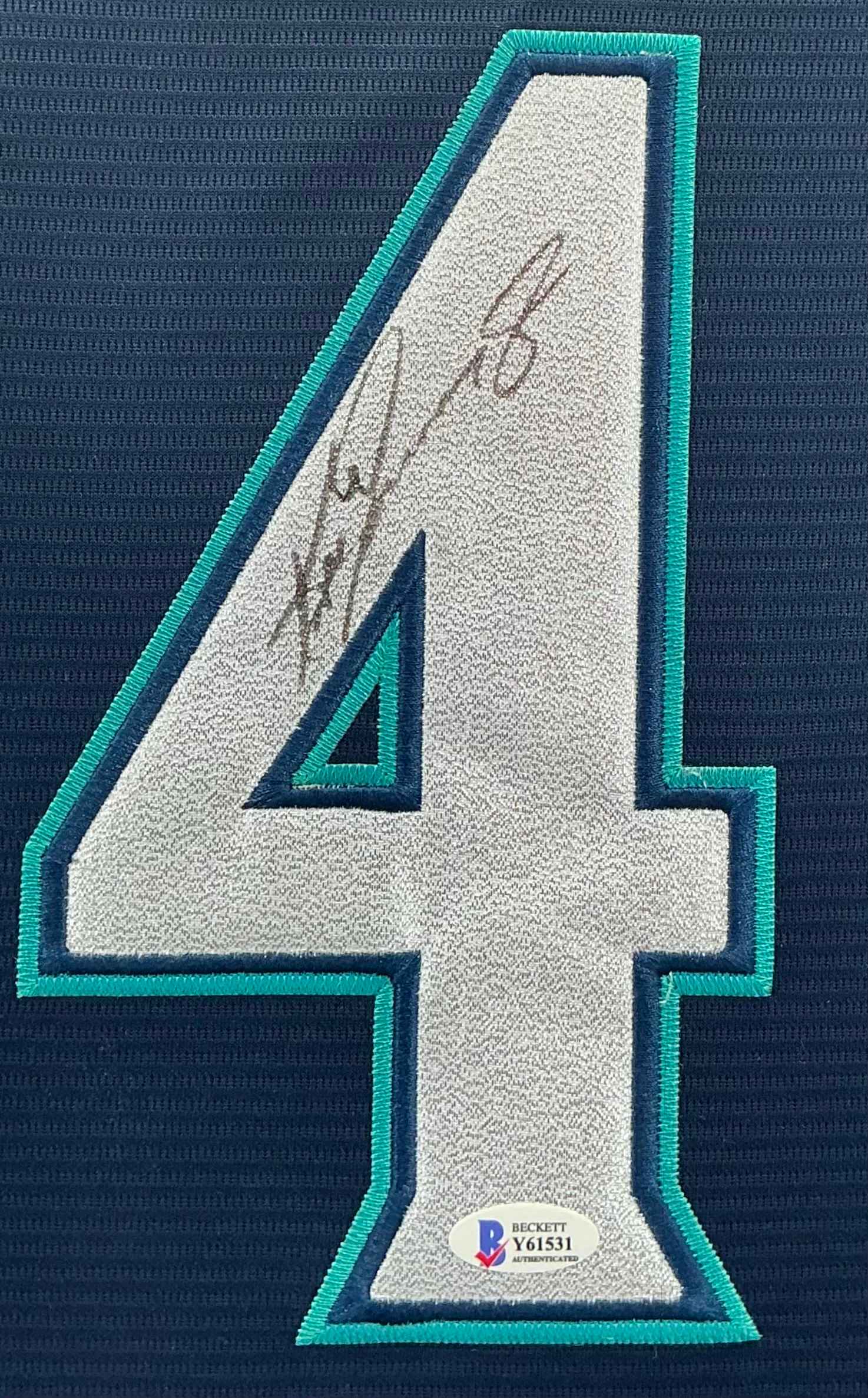 Seattle Mariners Ken Griffey Jr Signed Jersey Framed