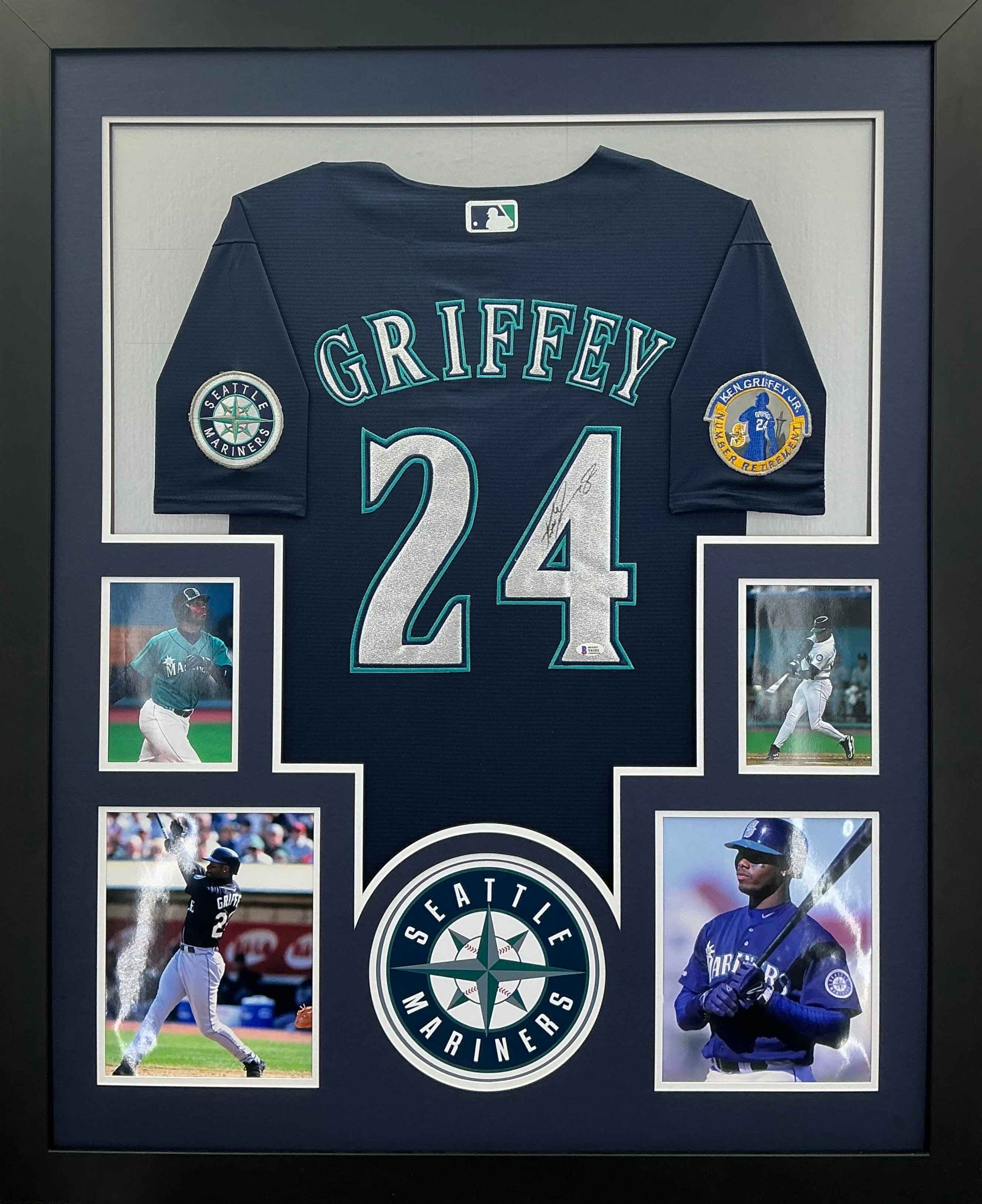 Seattle Mariners Ken Griffey Jr Signed Jersey Framed