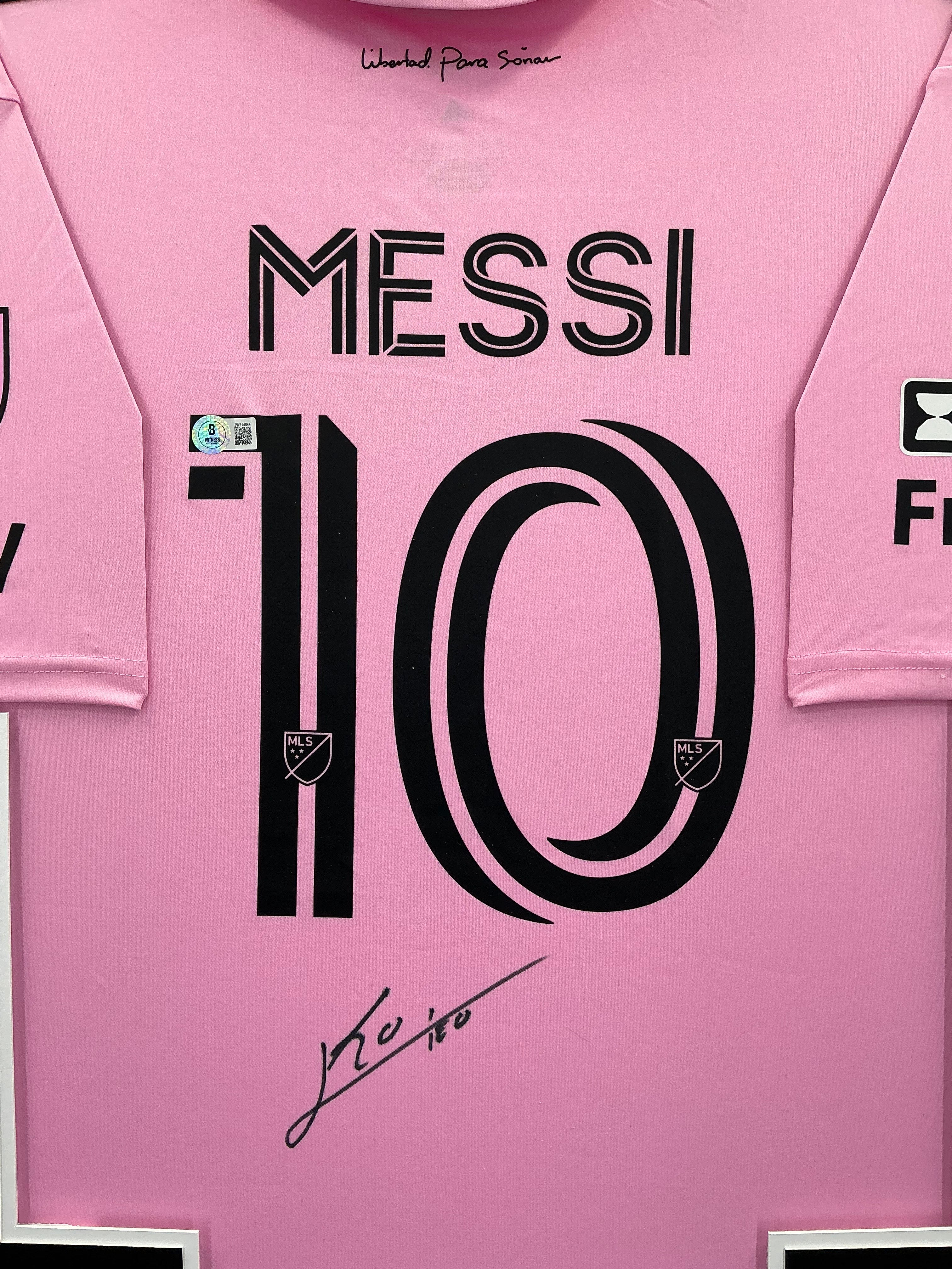 Inter Miami Lionel Messi Signed Jersey Framed