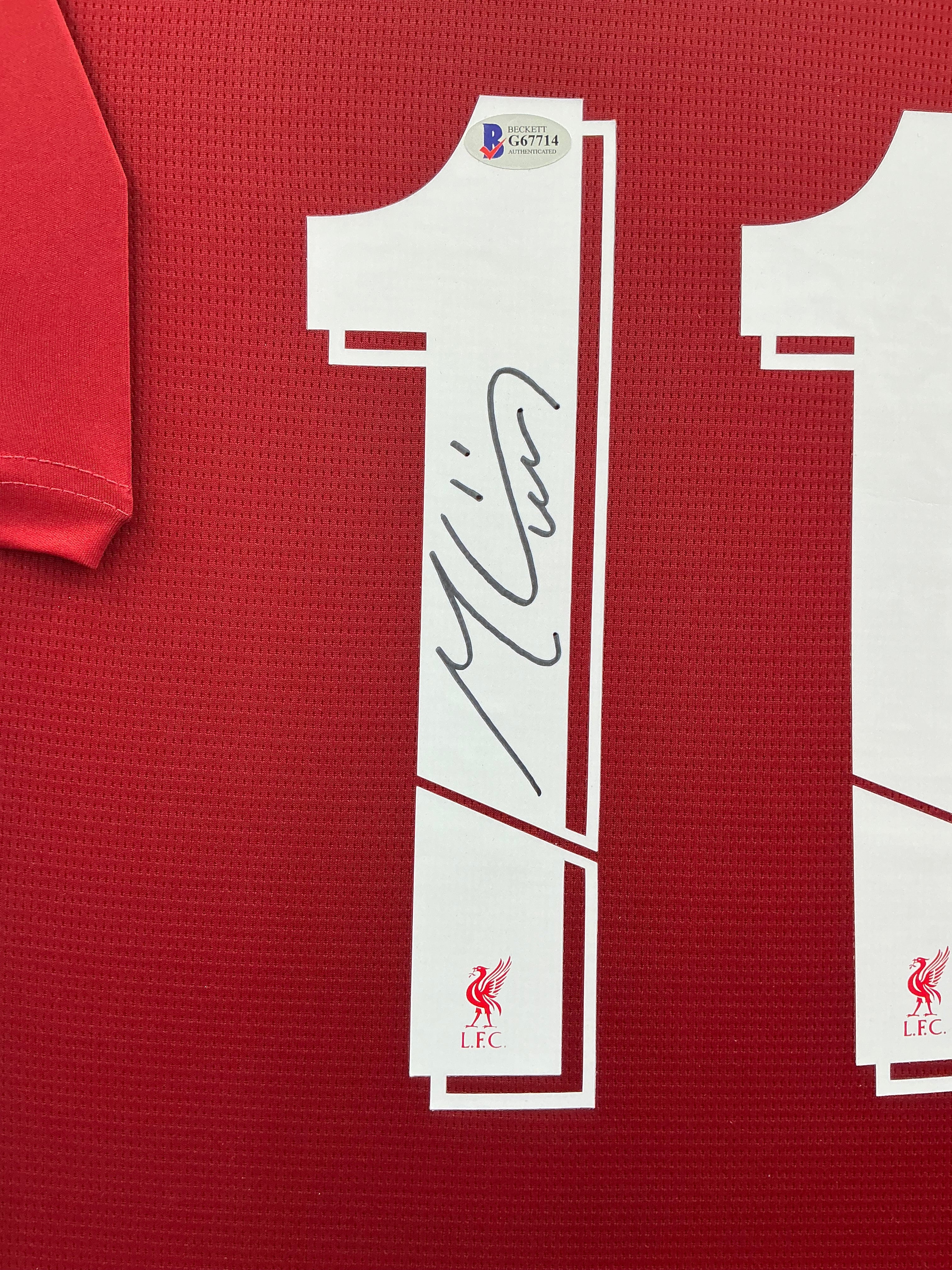 Liverpool Mohamed Salah Signed Jersey Framed
