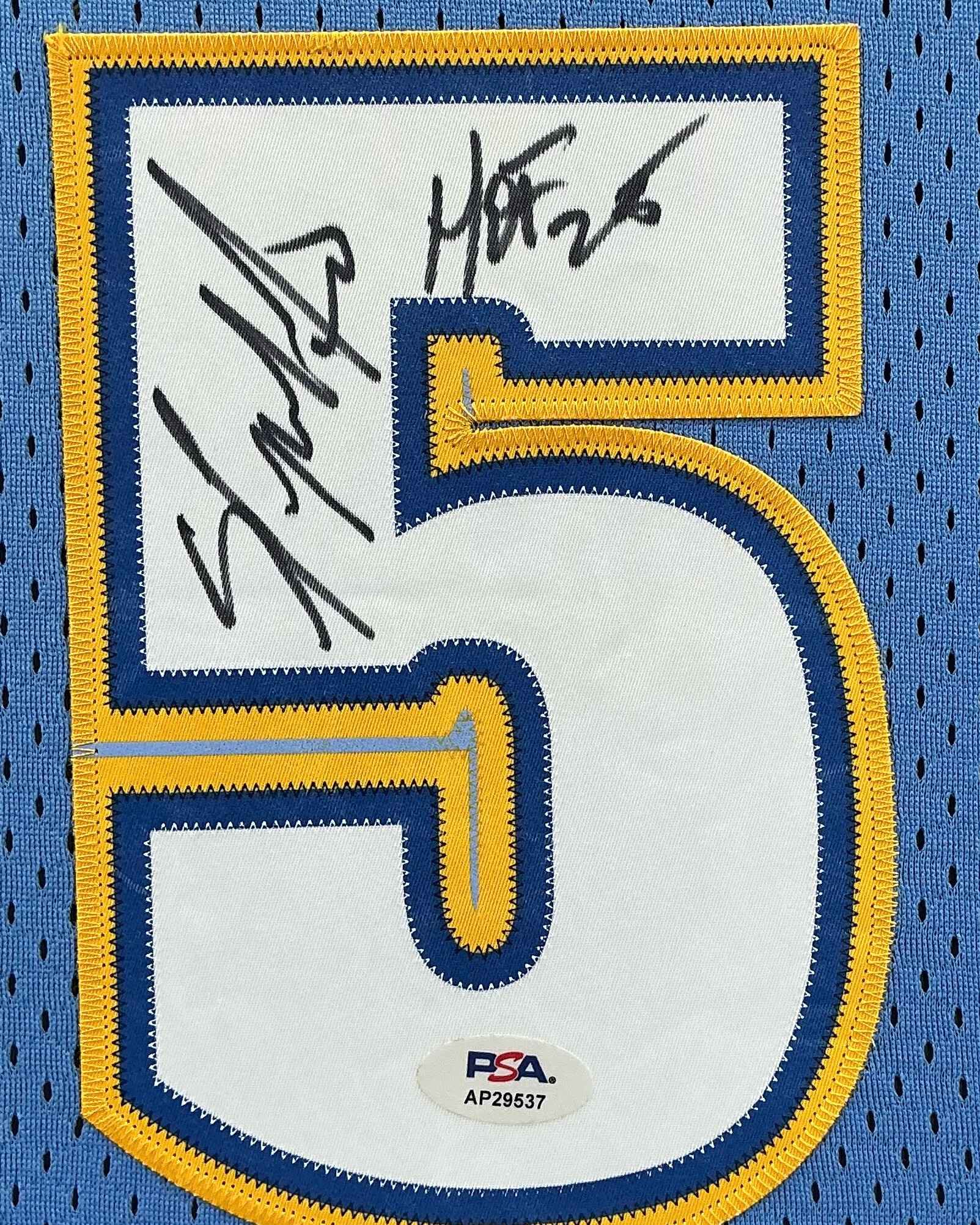 Denver Nuggets Carmelo Anthony Signed Jersey Framed