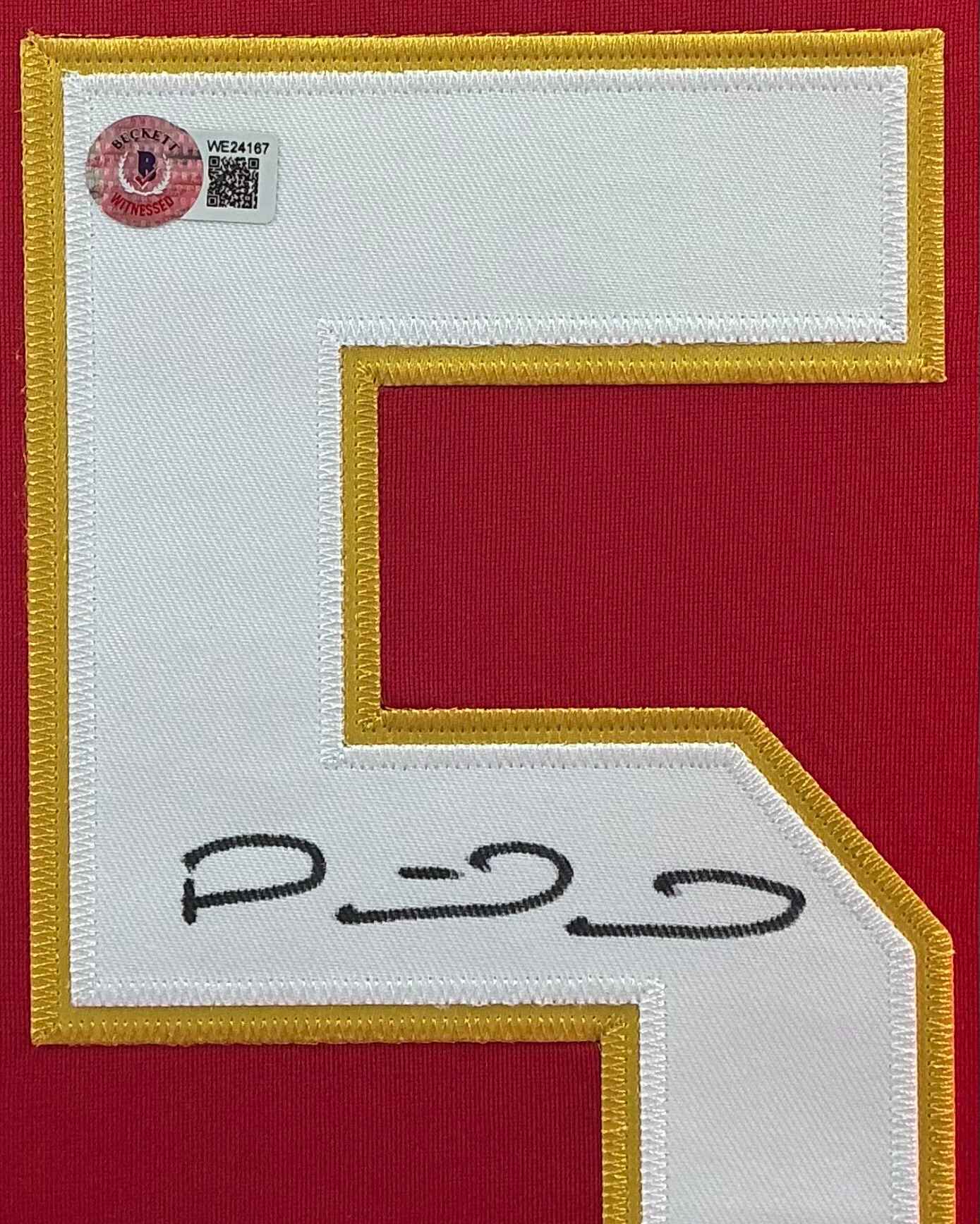 Kansas City Chiefs Patrick Mahomes Signed Jersey Framed