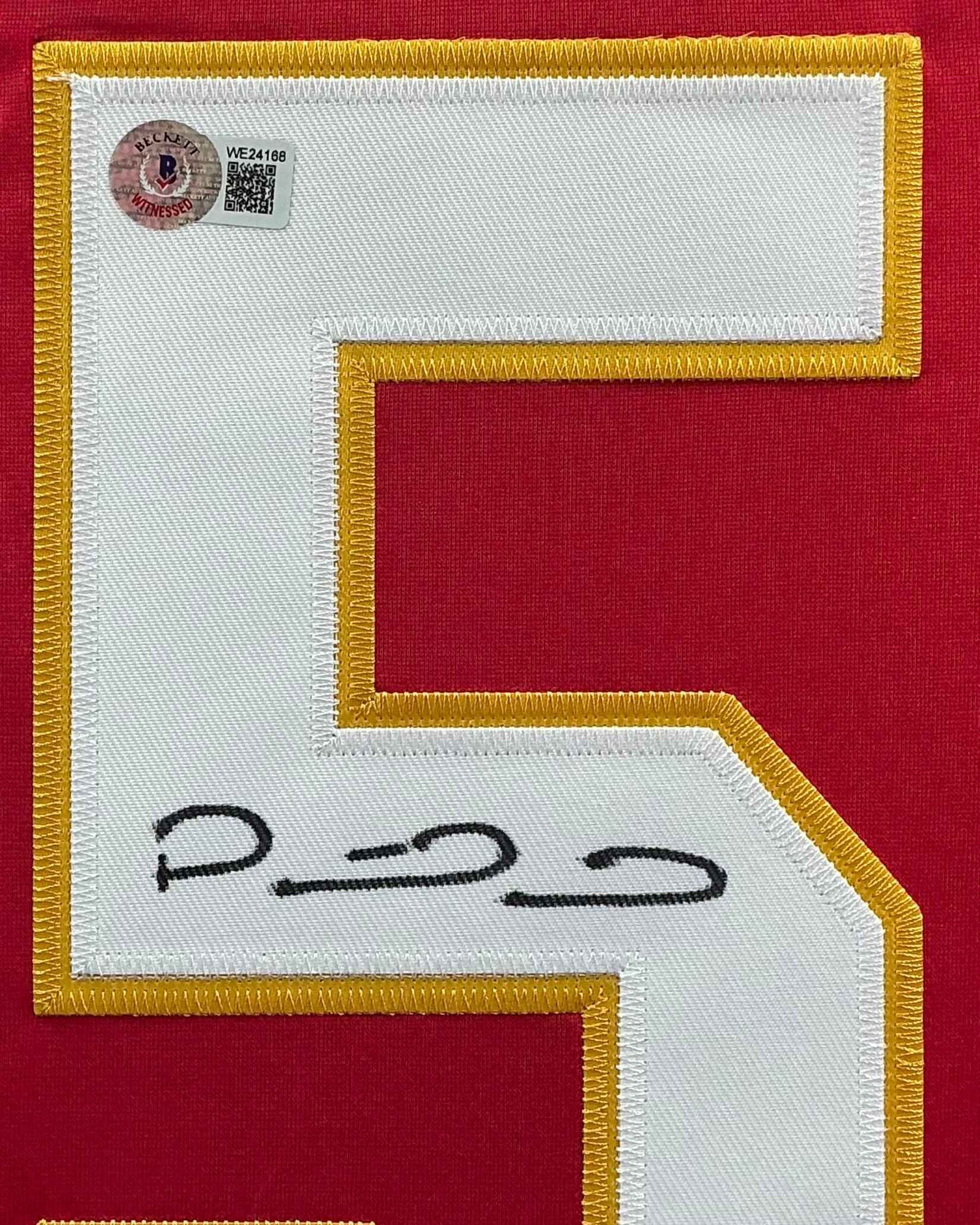 Kansas City Chiefs Patrick Mahomes Signed Jersey Framed