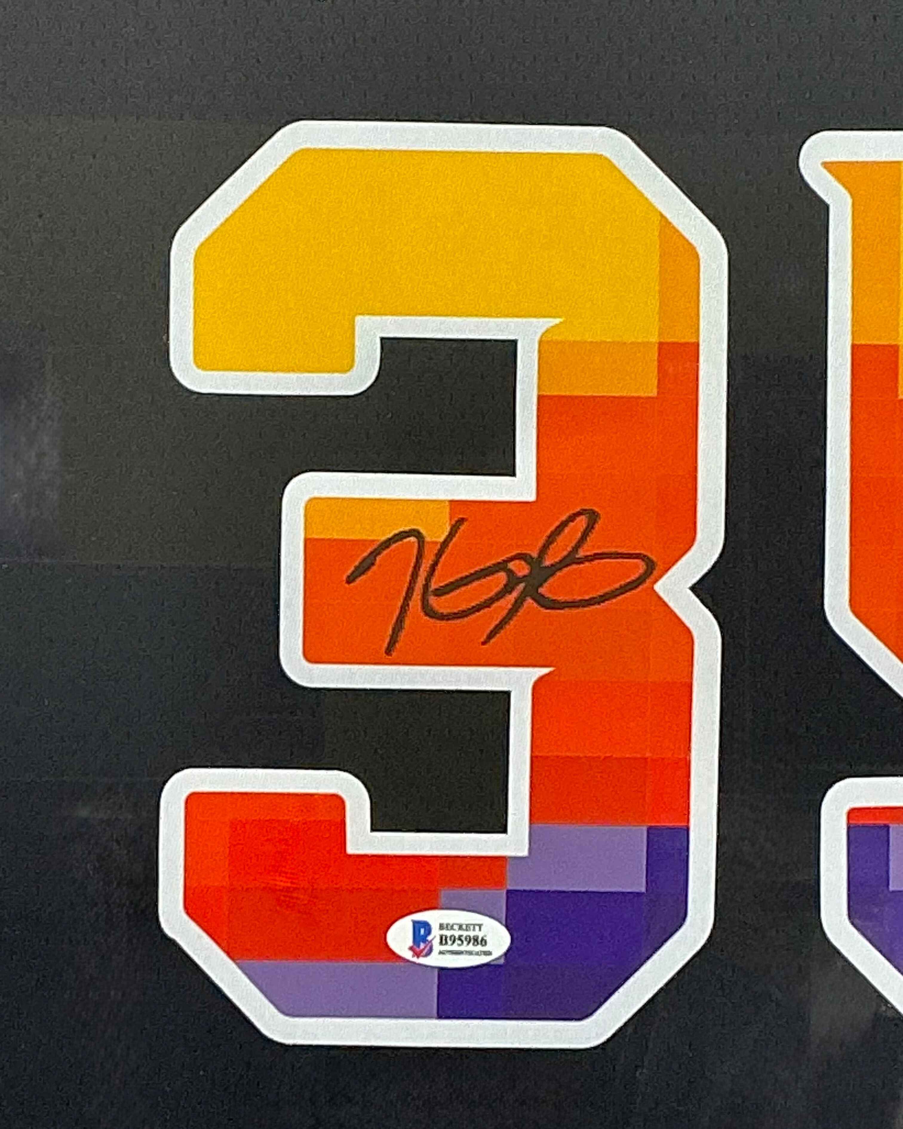 Phoenix Suns Kevin Durant Signed Jersey Framed