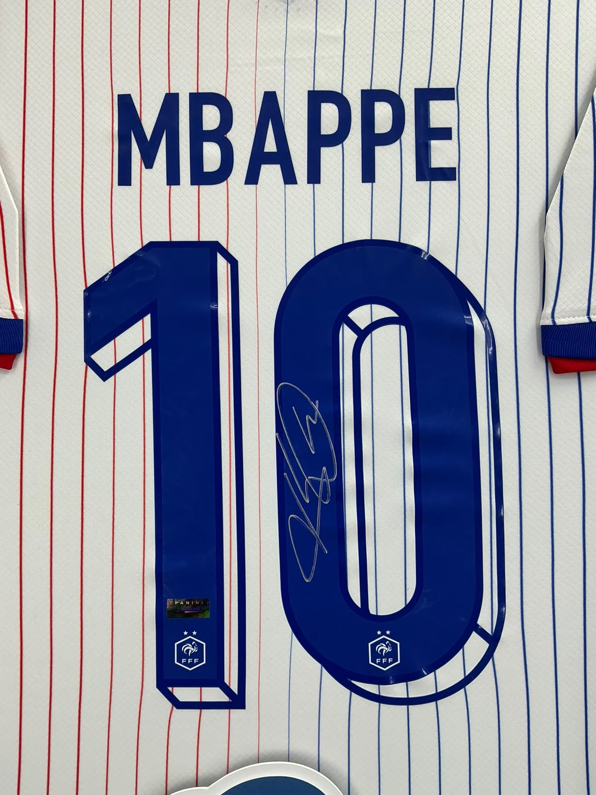Kylian Mbappe Signed Jersey Framed
