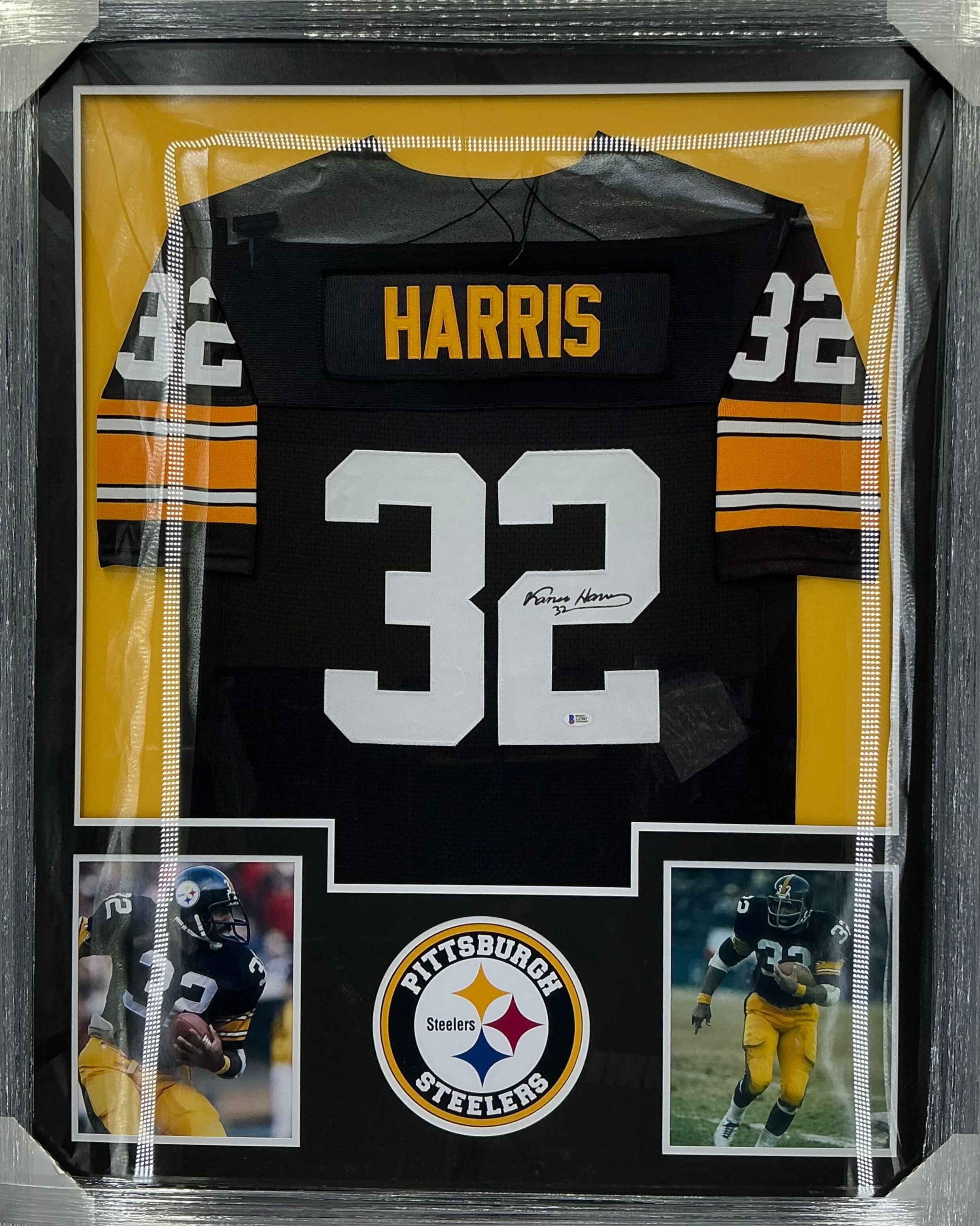 Pittsburgh Steelers Franco Harris Signed Jersey Framed