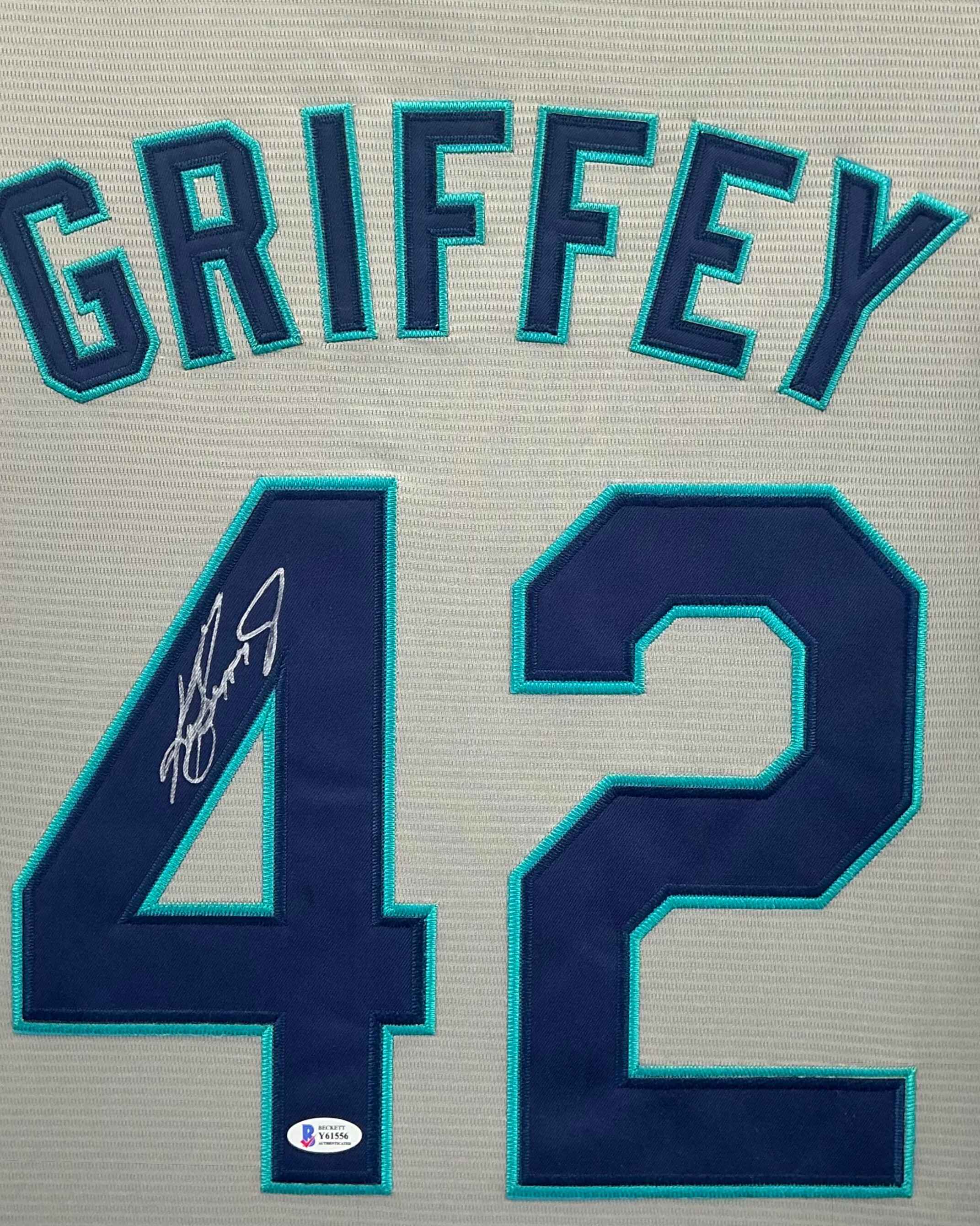 Seattle Mariners Ken Griffey Jr Signed Jersey Framed