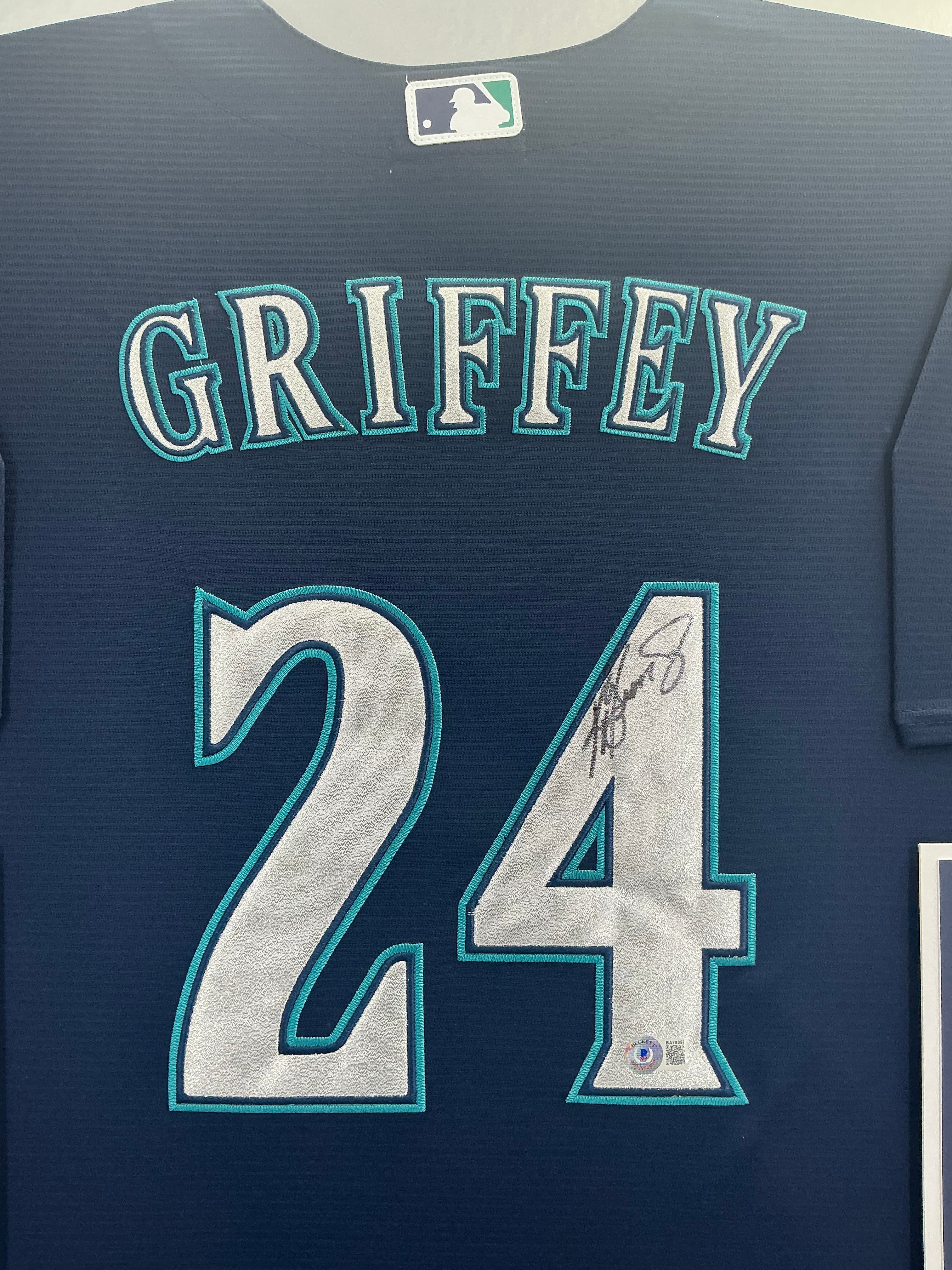 Seattle Mariners Ken Griffey Jr Signed Jersey Framed