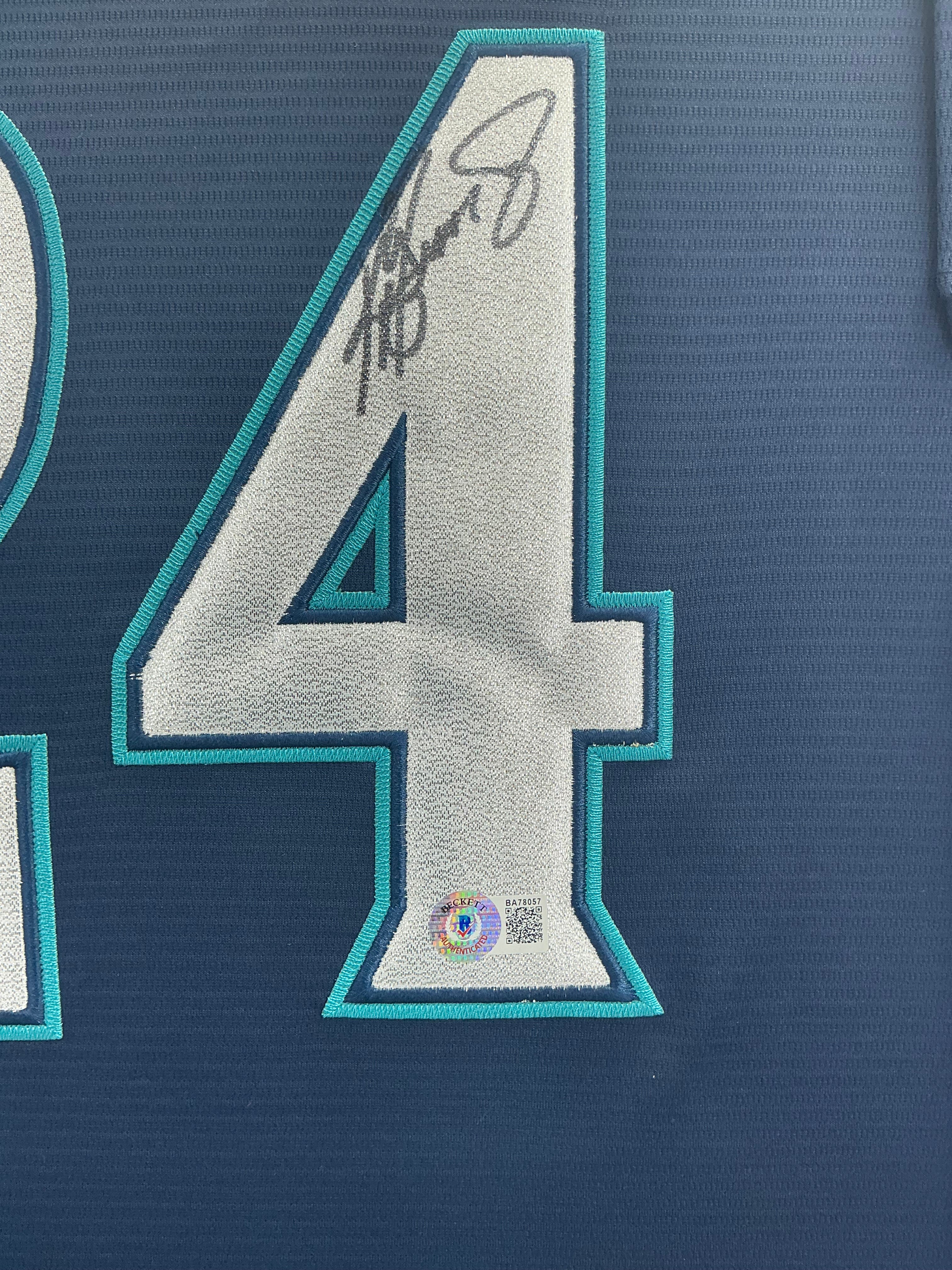 Seattle Mariners Ken Griffey Jr Signed Jersey Framed