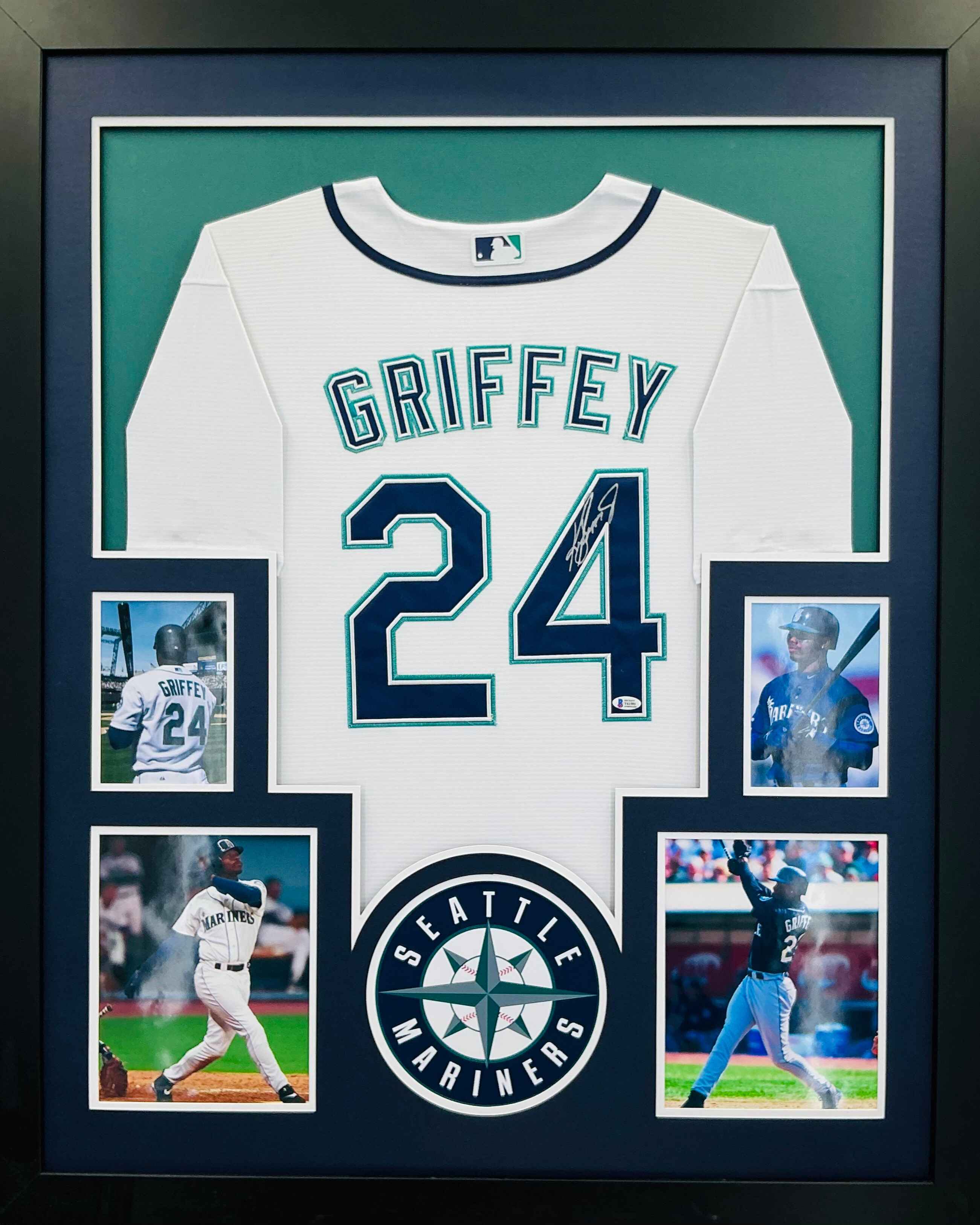 Seattle Mariners Ken Griffey Jr Signed Jersey Framed