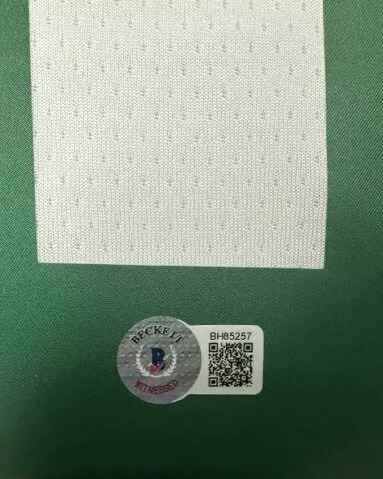 Boston Celtics Jayson Tatum Signed Jersey Framed