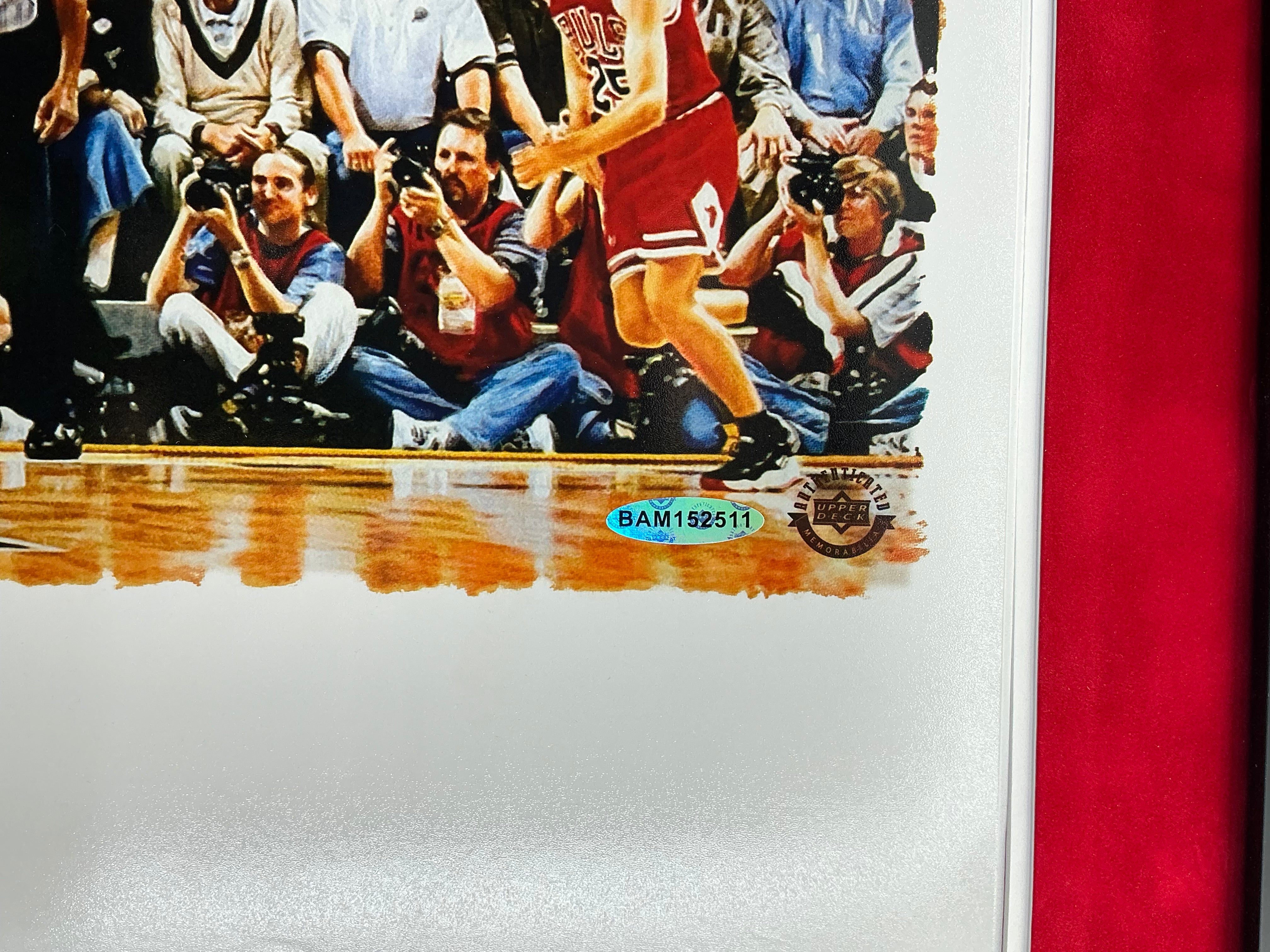 Michael Jordan Signed Poster Framed