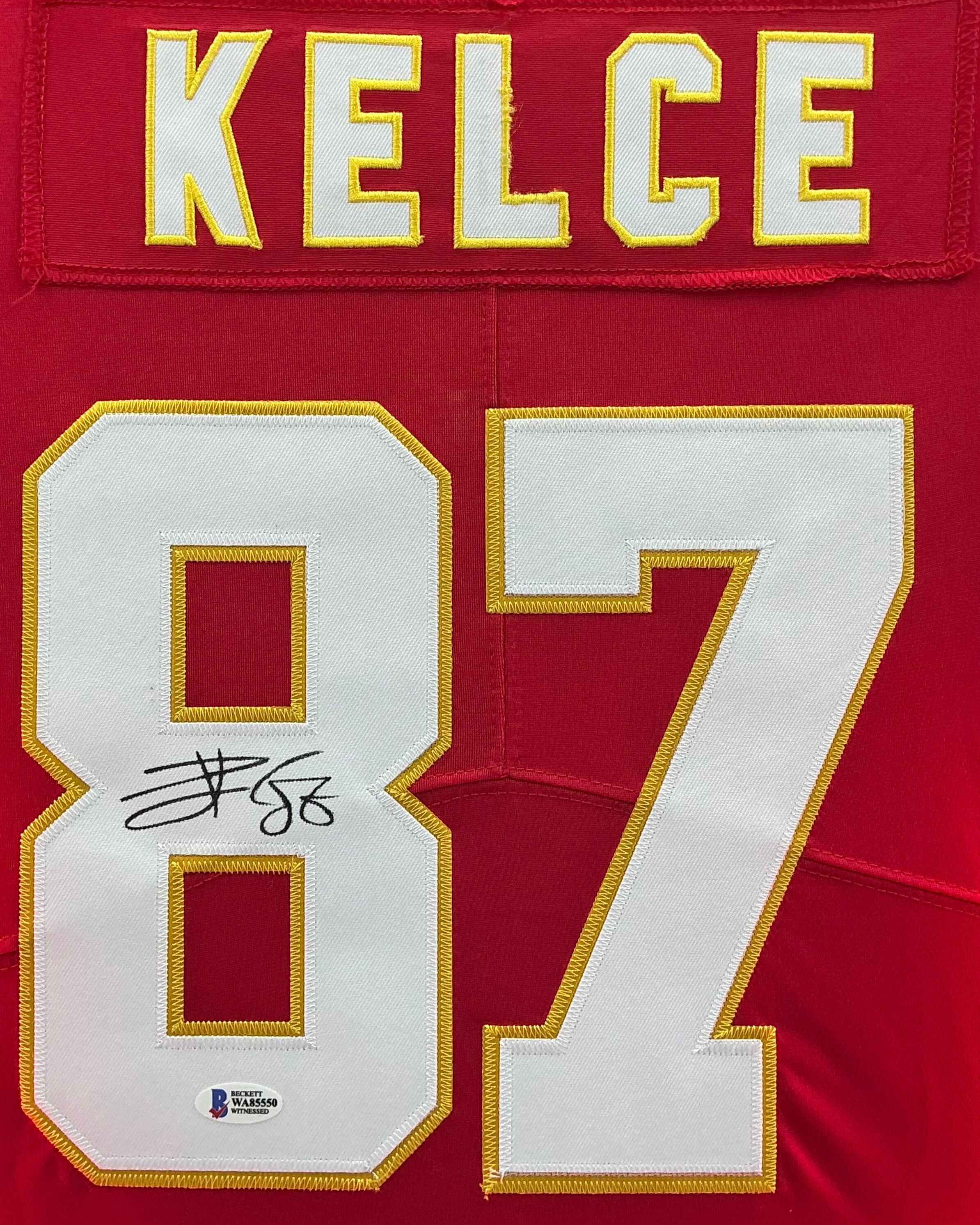 Kansas City Chiefs Travis Kelce Signed Jersey Framed