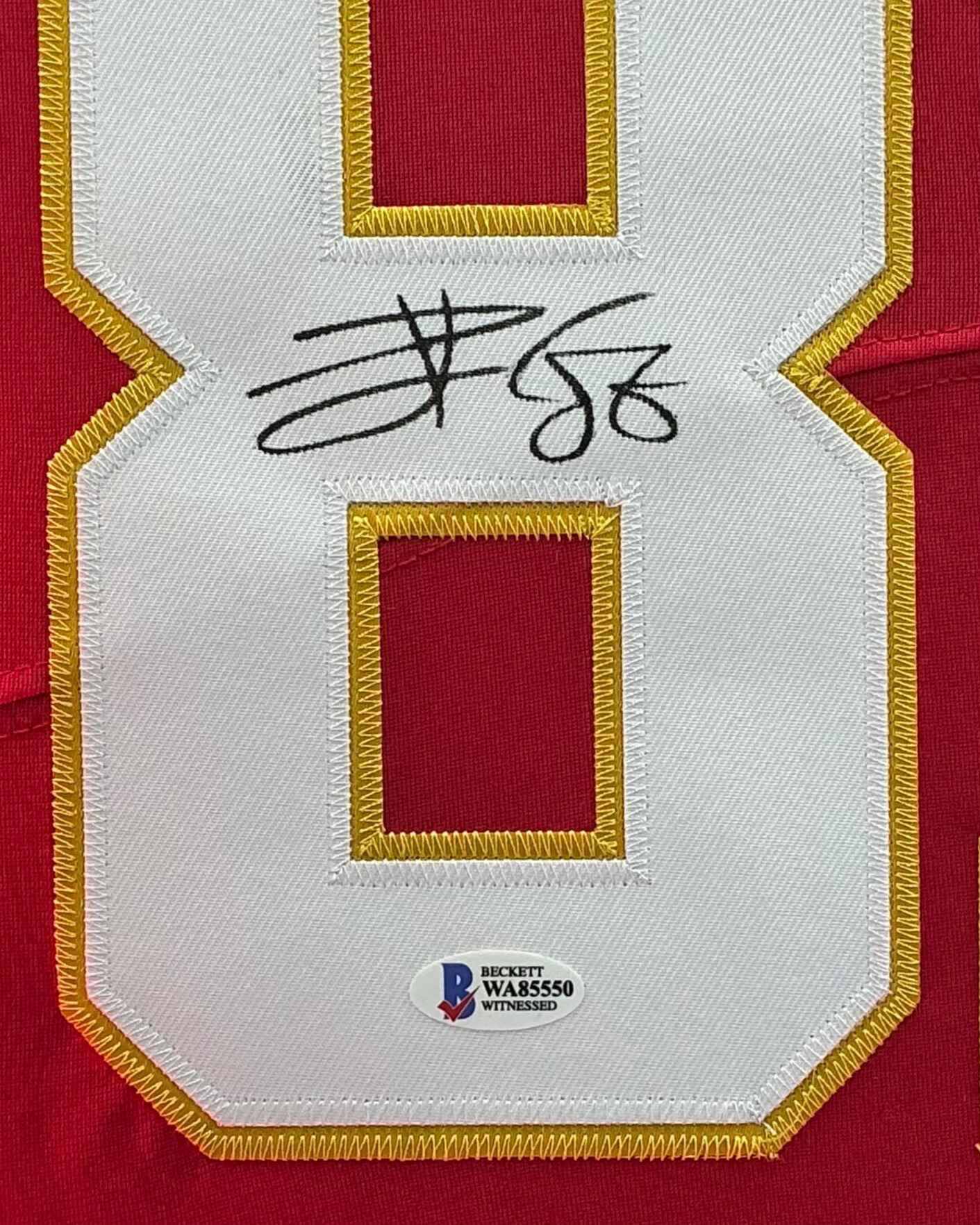 Kansas City Chiefs Travis Kelce Signed Jersey Framed