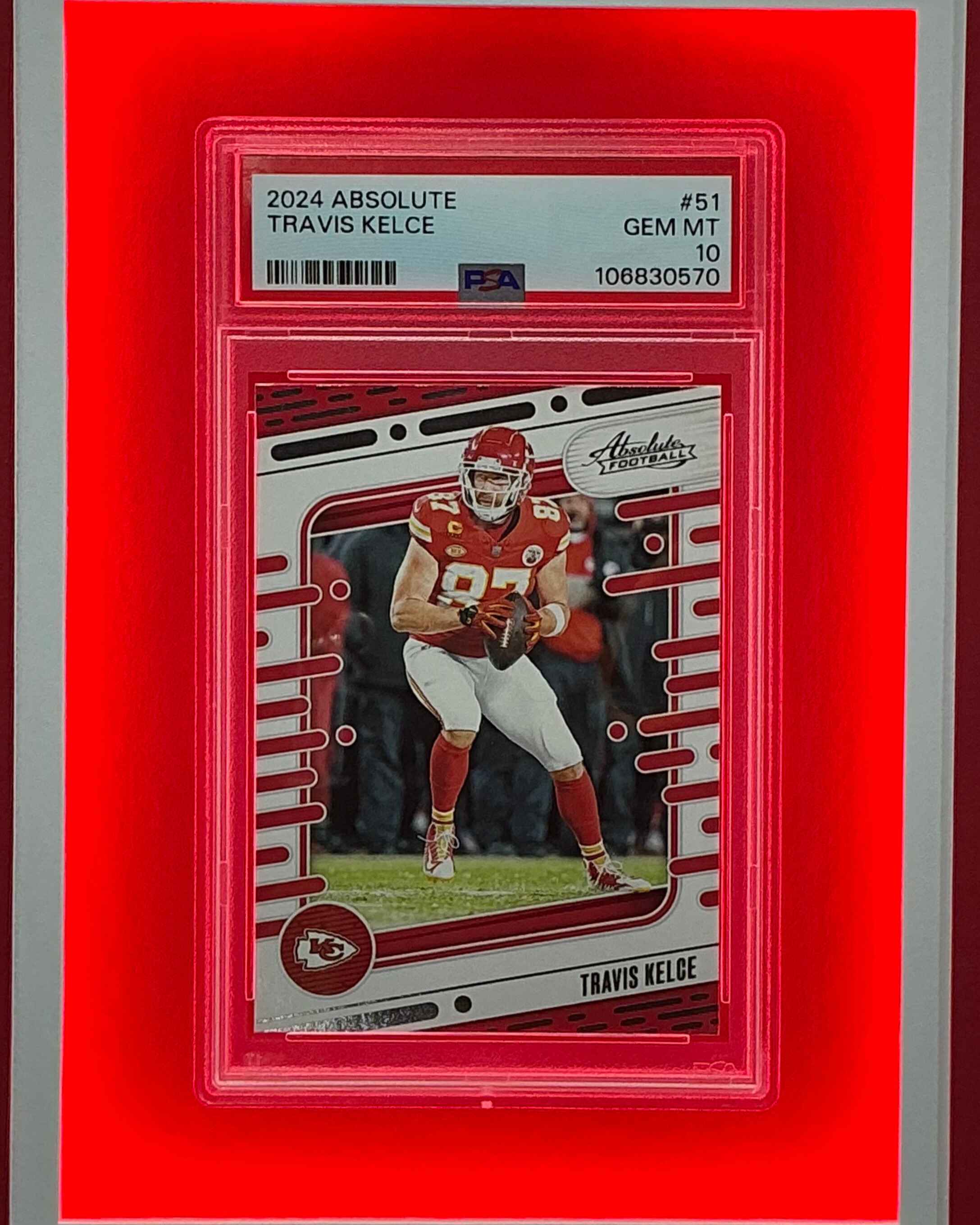 Kansas City Chiefs Travis Kelce Signed Jersey Framed