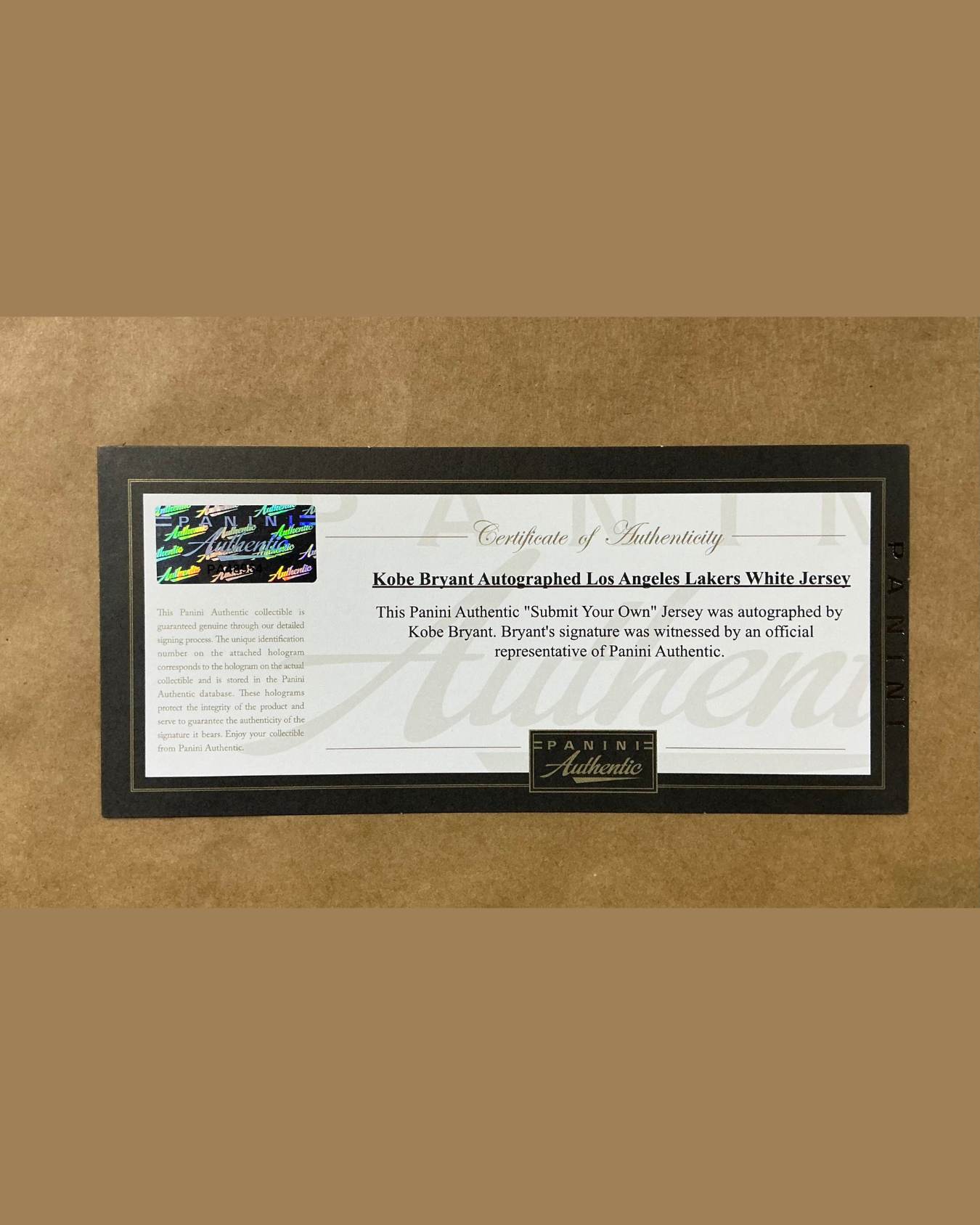 Los Angeles Lakers Kobe Bryant Signed Jersey Framed