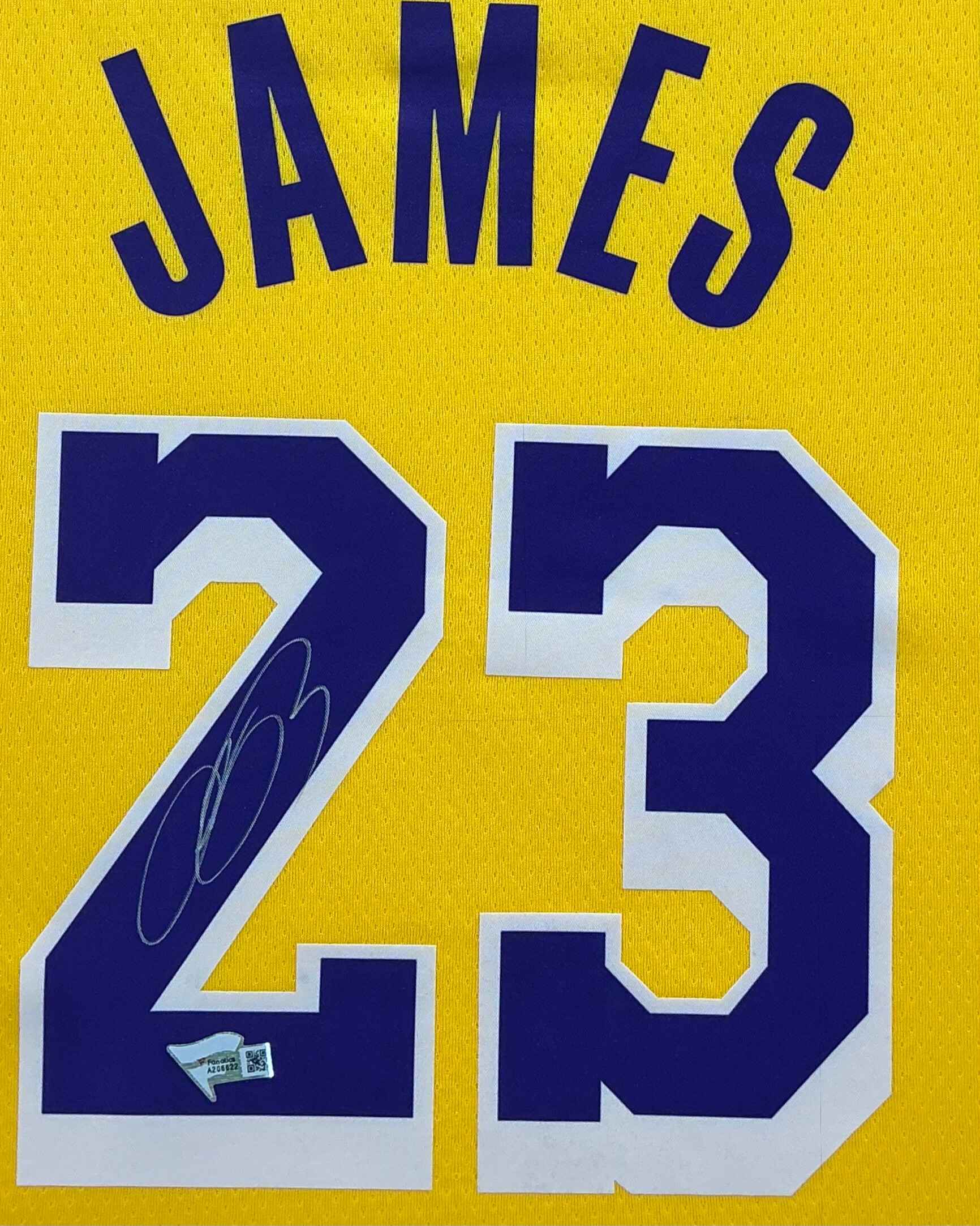 Los Angeles Lakers LeBron James Signed Jersey Framed