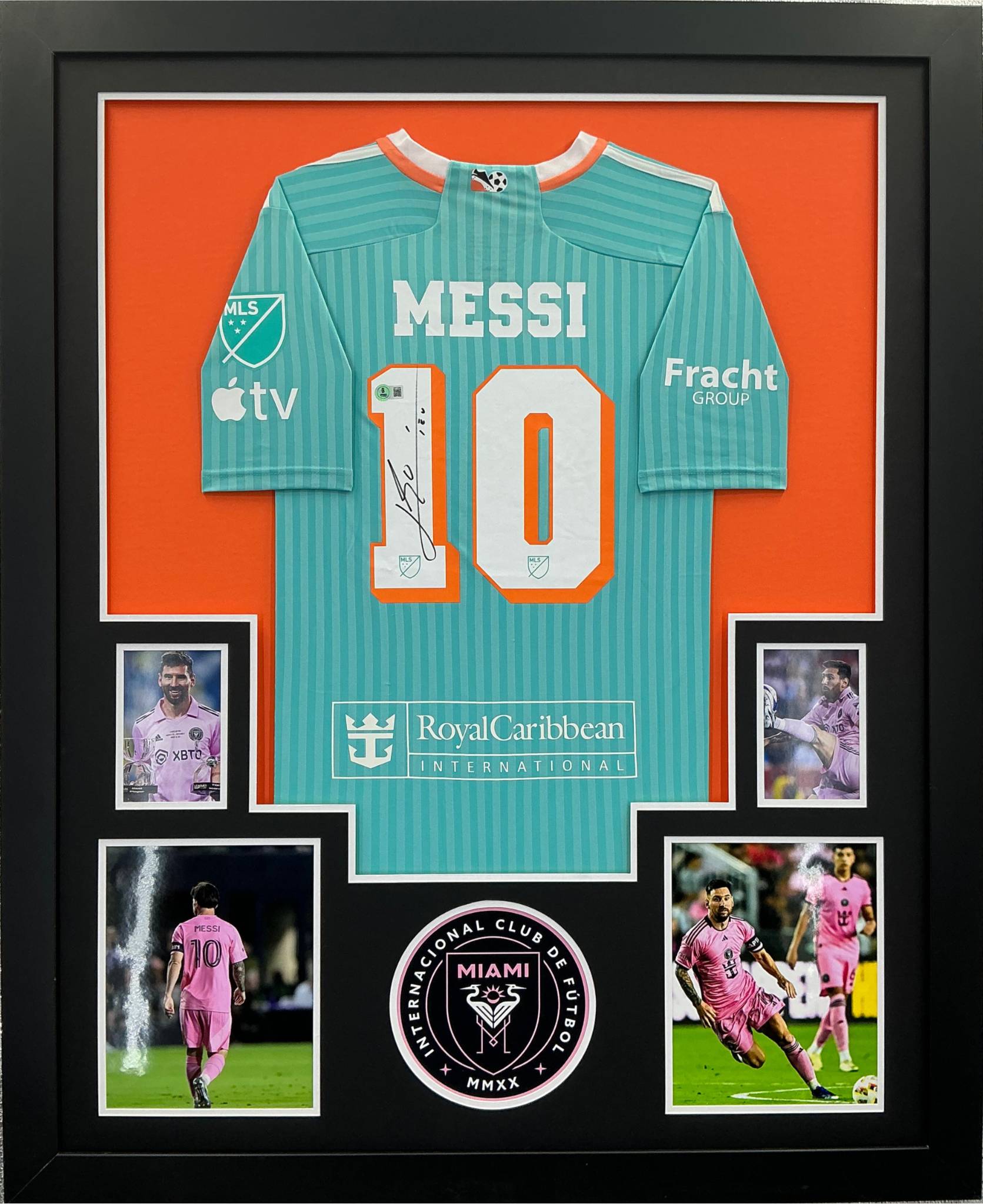 Inter Miami Lionel Messi Signed Jersey Framed