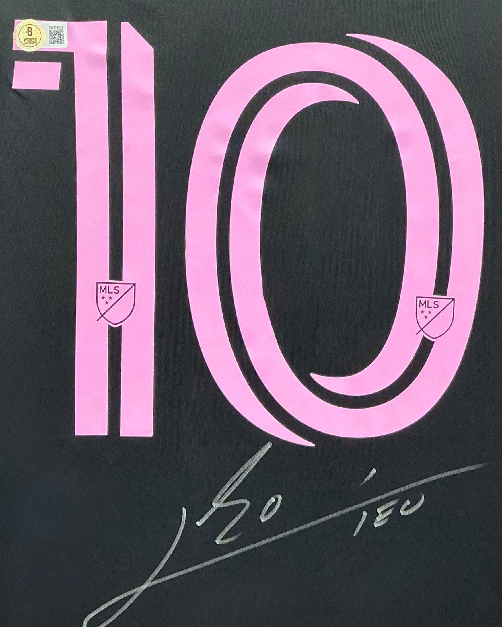 Inter Miami Lionel Messi Signed Jersey Framed