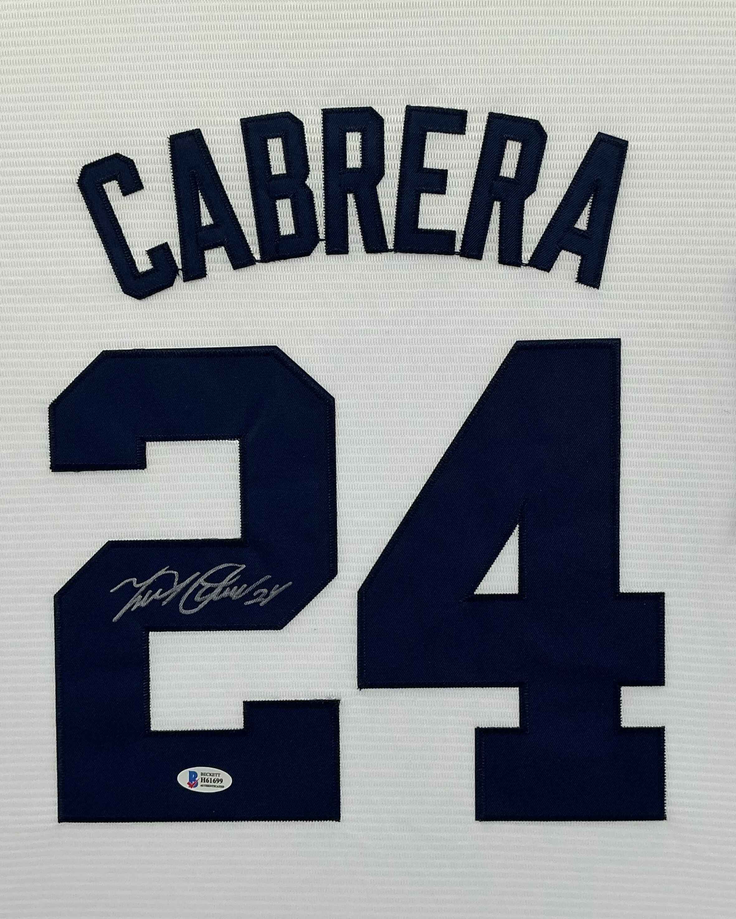 Detroit Tigers Miguel Cabrera Signed Jersey Framed