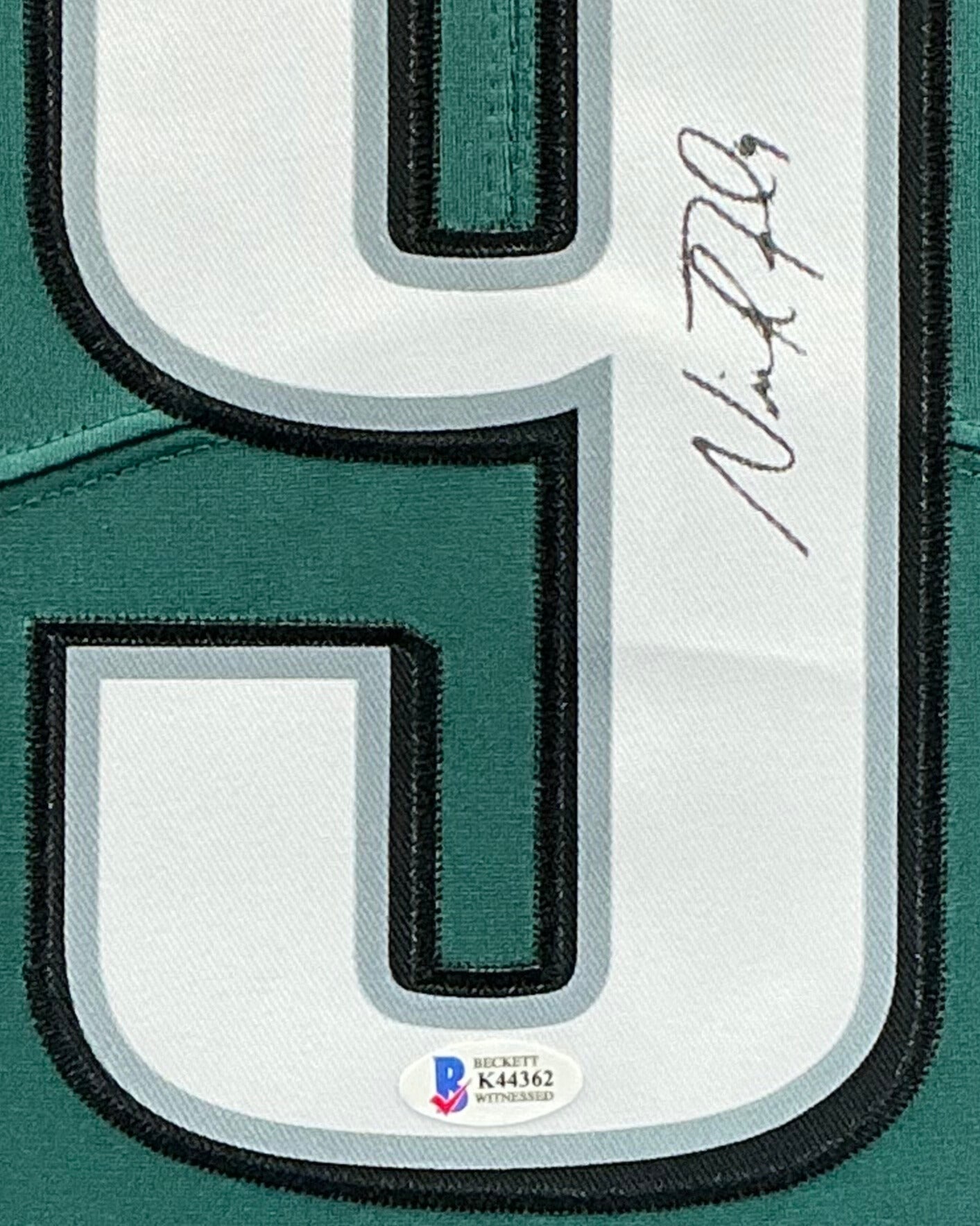 Philadelphia Eagles Nick Foles Signed Jersey Framed