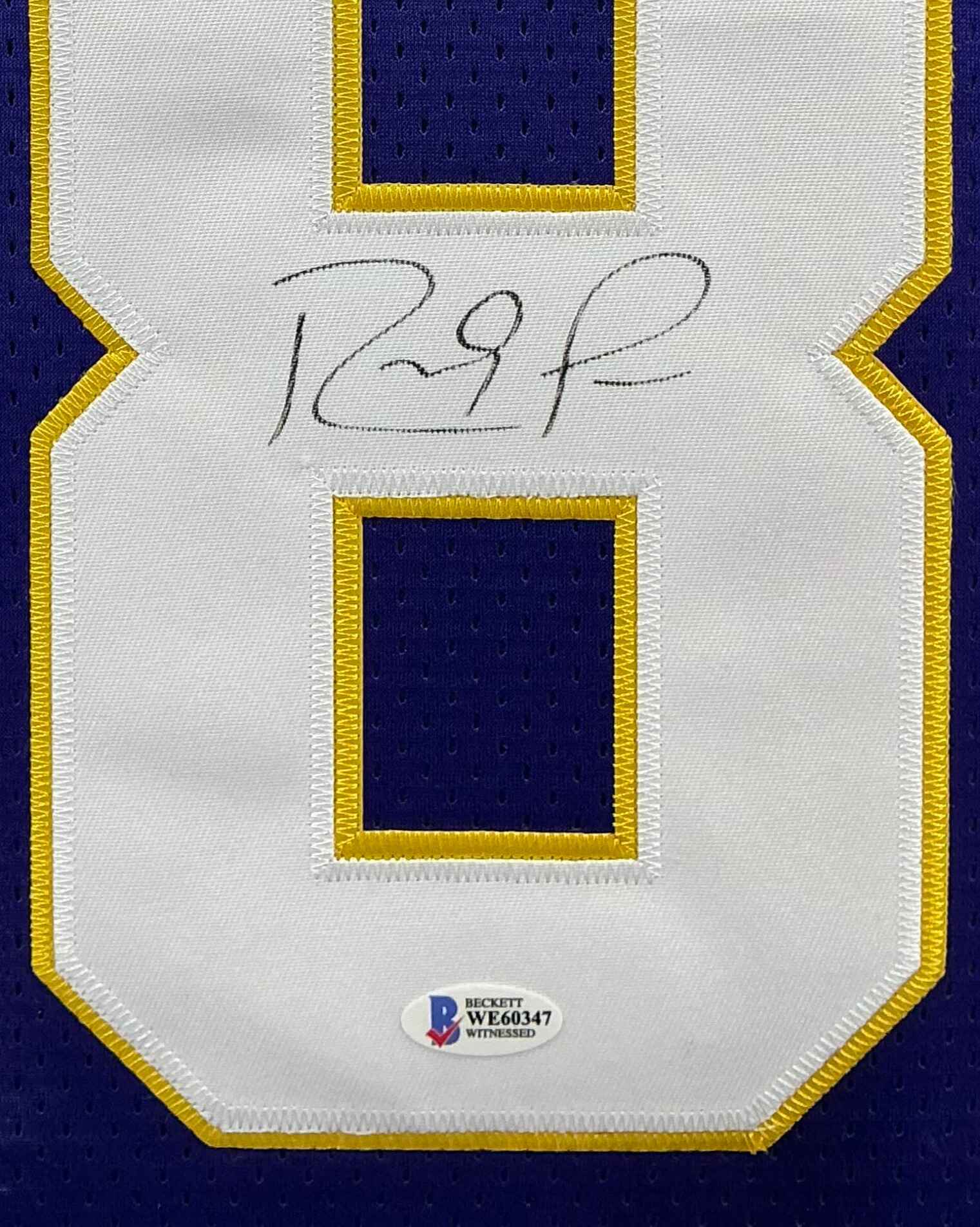 Minnesota Vikings Randy Moss Signed Jersey Framed