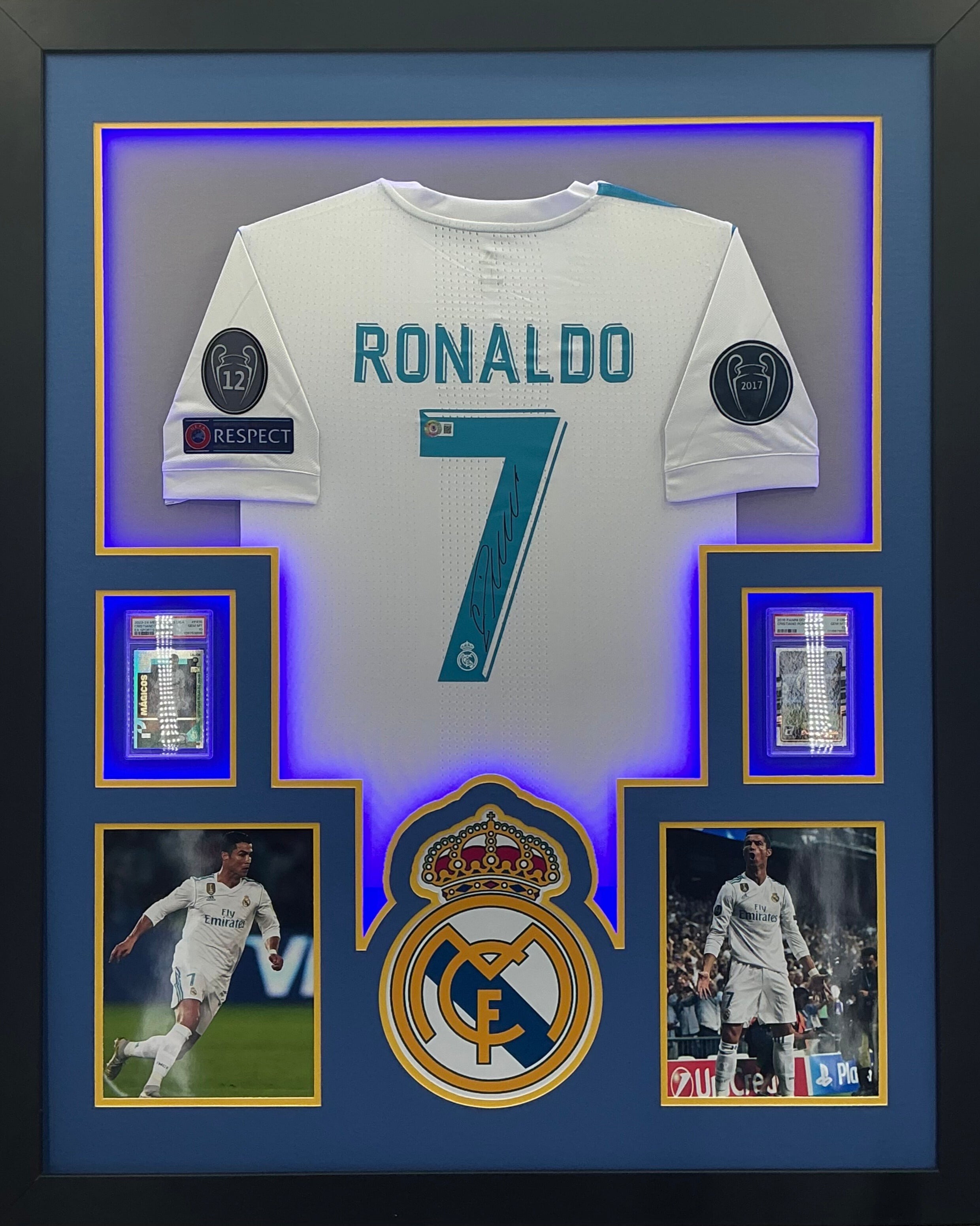 Real Madrid Cristiano Ronaldo Signed Jersey Framed