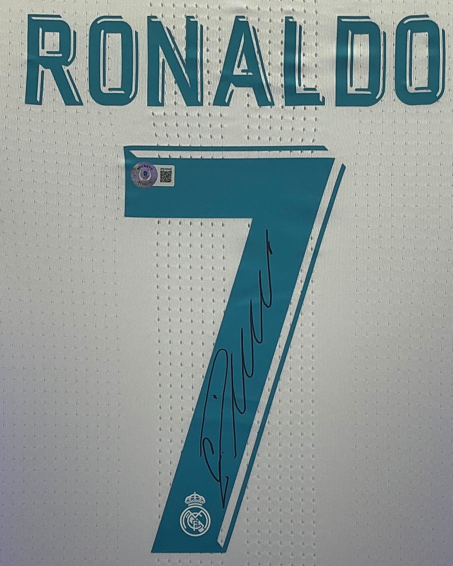 Real Madrid Cristiano Ronaldo Signed Jersey Framed