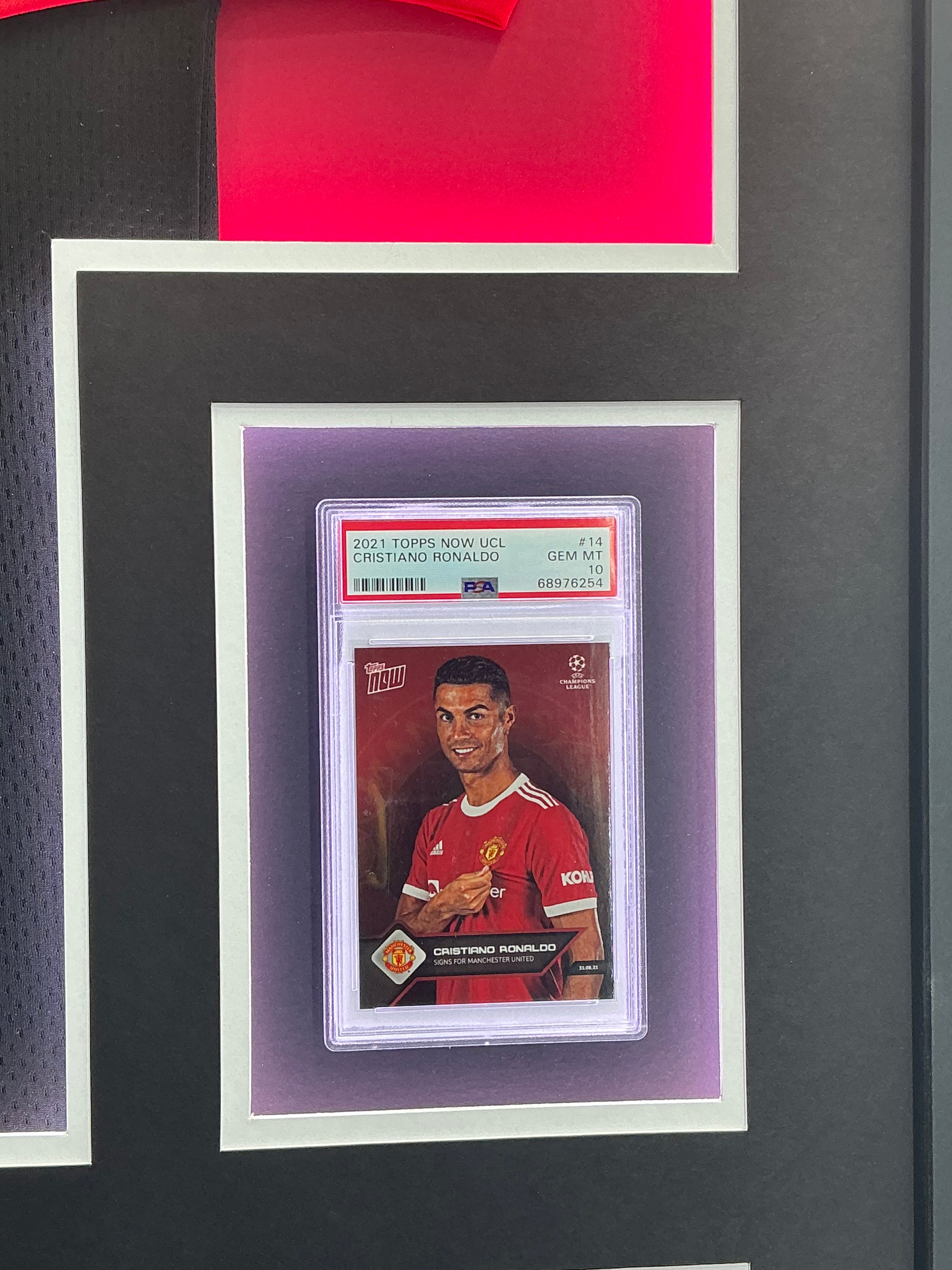 Manchester United Cristiano Ronaldo Signed Jersey Framed