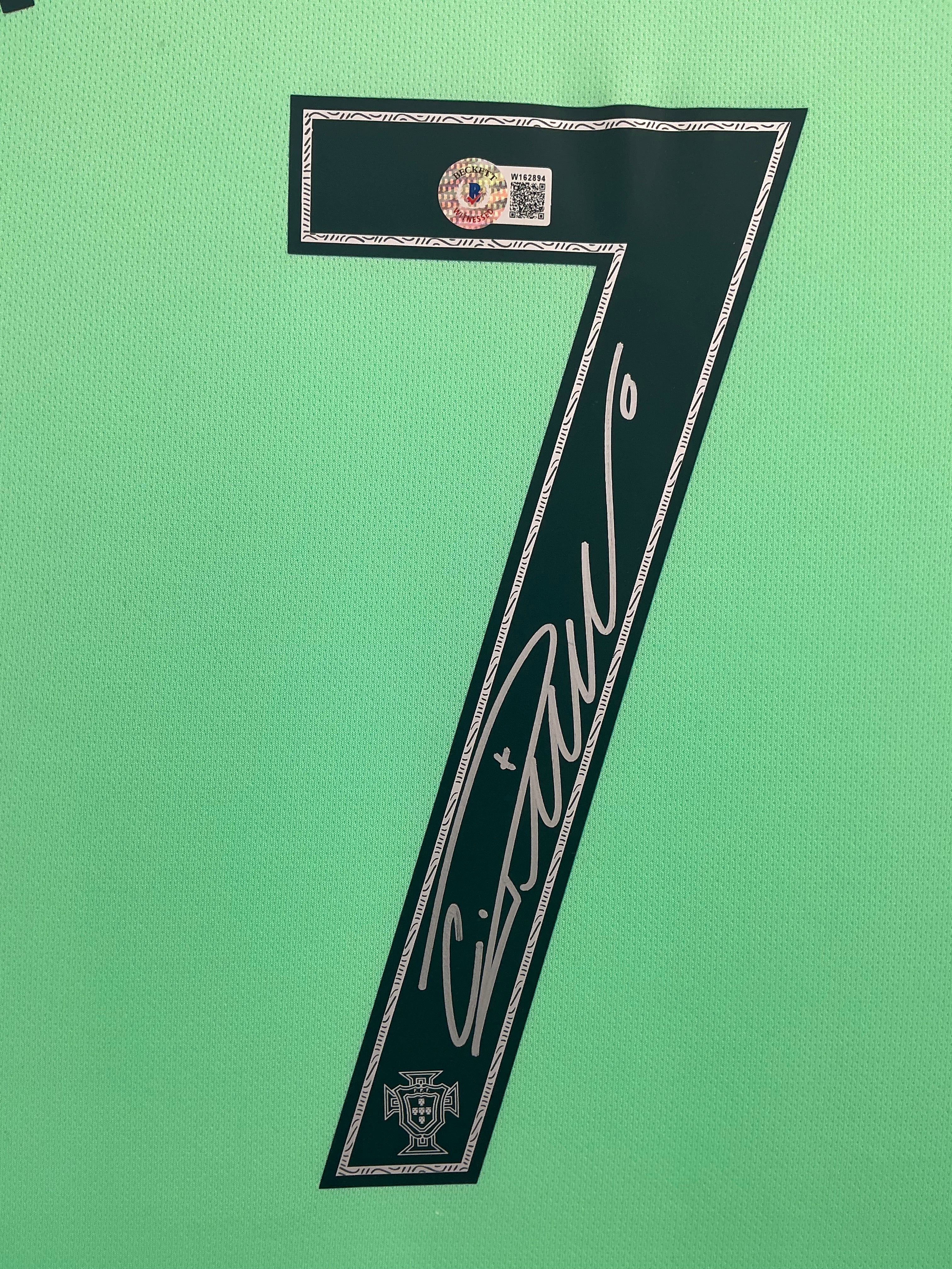 2016 Euro Cup Portugal Cristiano Ronaldo Signed Jersey Framed