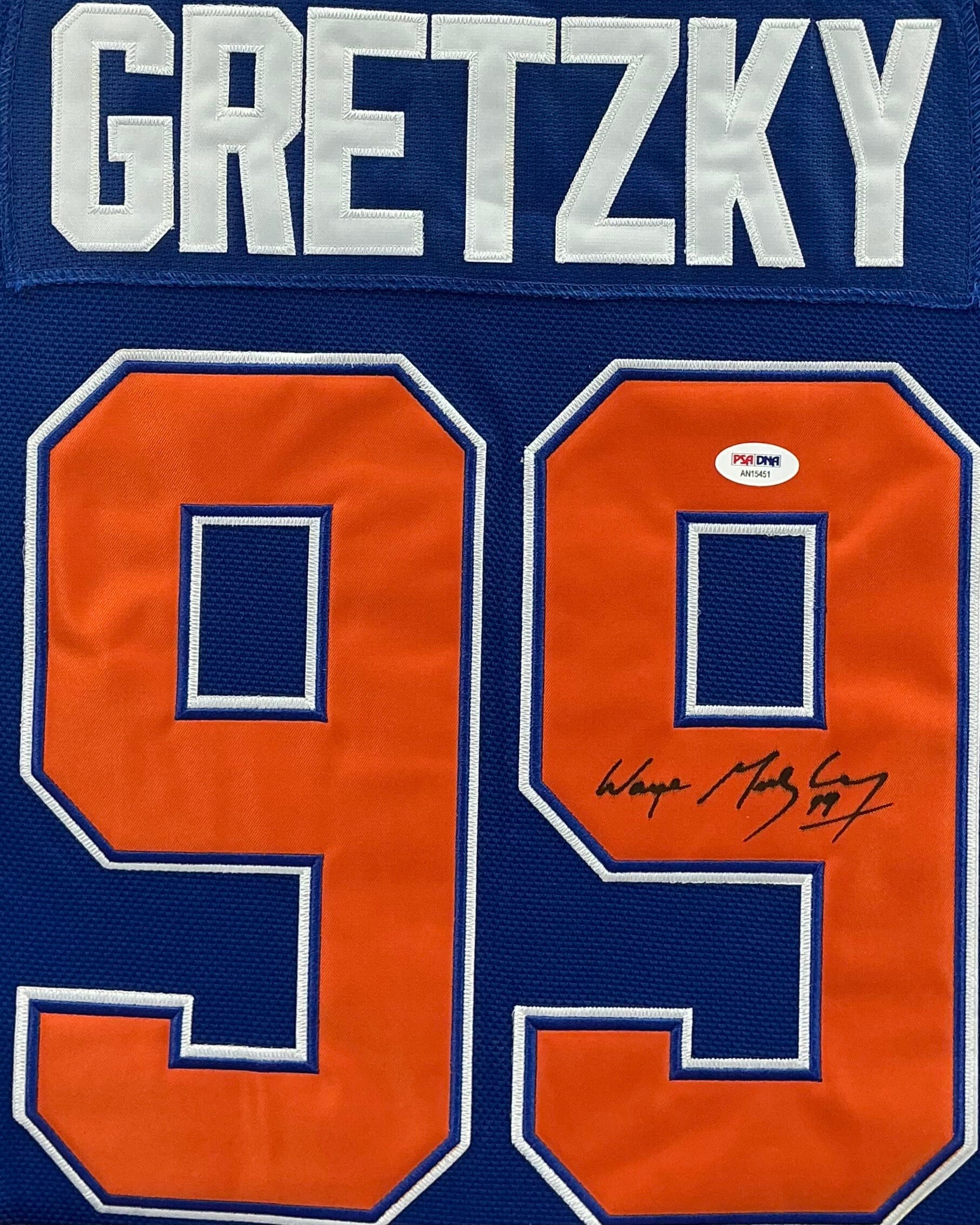 Edmonton Oilers Wayne Gretzky Signed Jersey Framed
