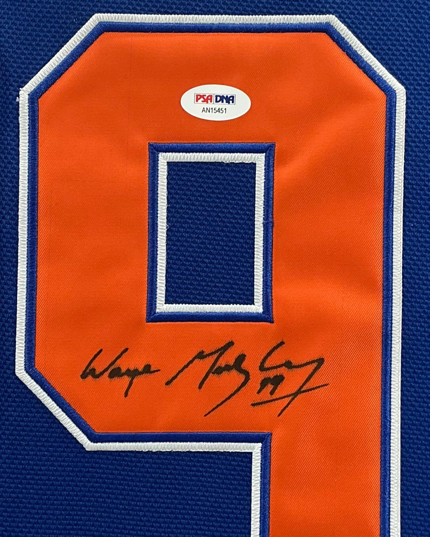 Edmonton Oilers Wayne Gretzky Signed Jersey Framed