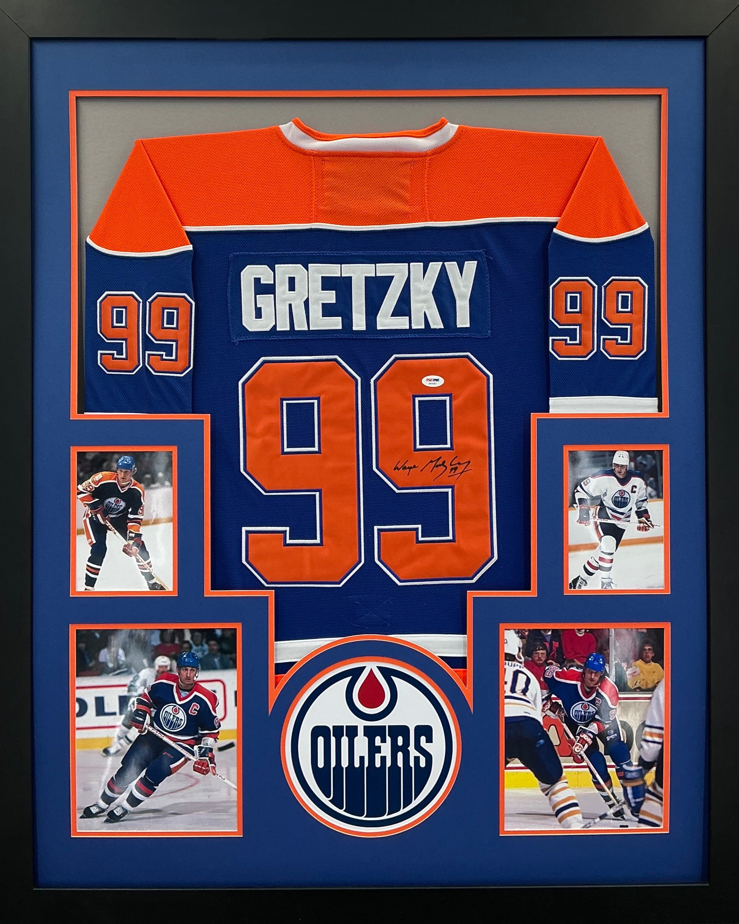 Edmonton Oilers Wayne Gretzky Signed Jersey Framed