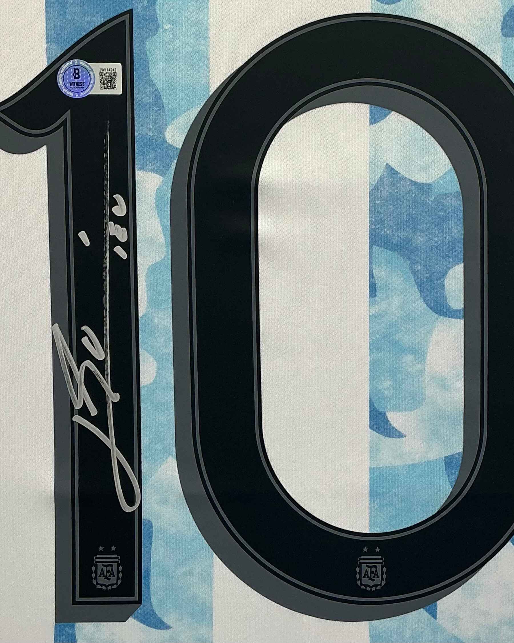2021 Copa America Argentina Lionel Messi Signed Jersey Framed