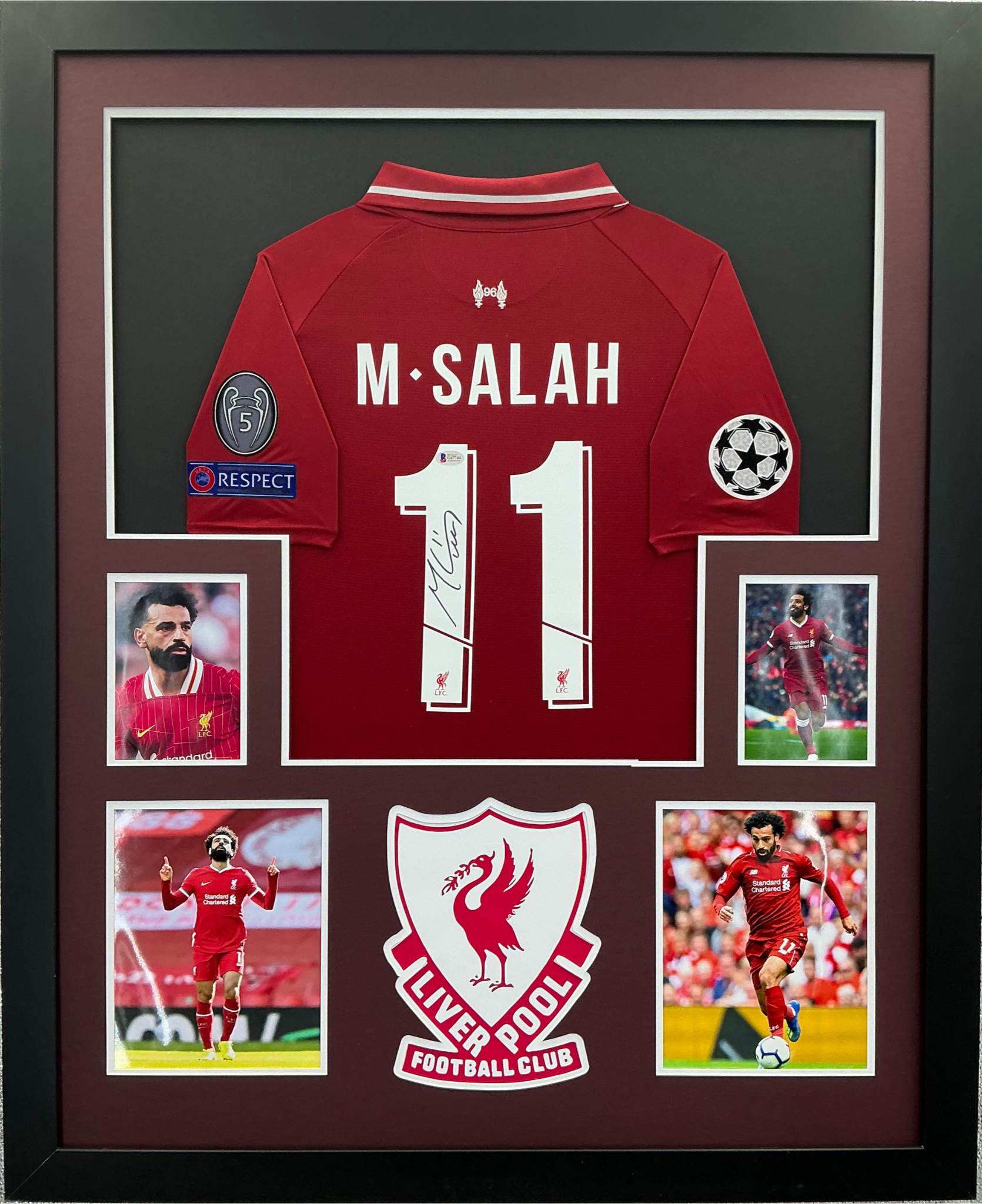 Liverpool Mohamed Salah Signed Jersey Framed