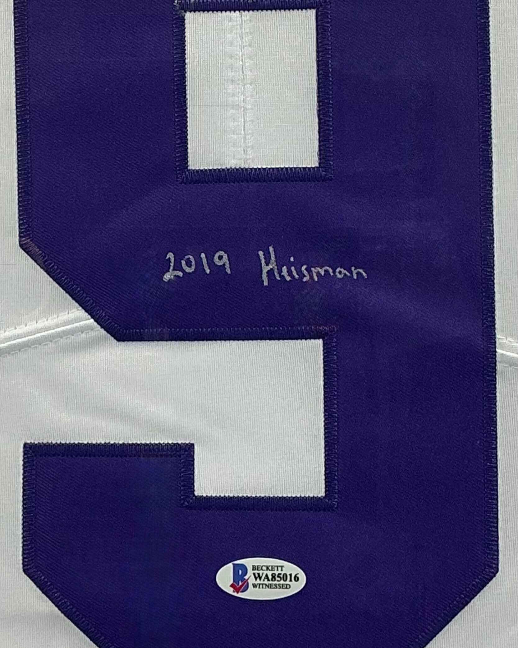 LSU Tigers Joe Burrow Signed Jersey Framed
