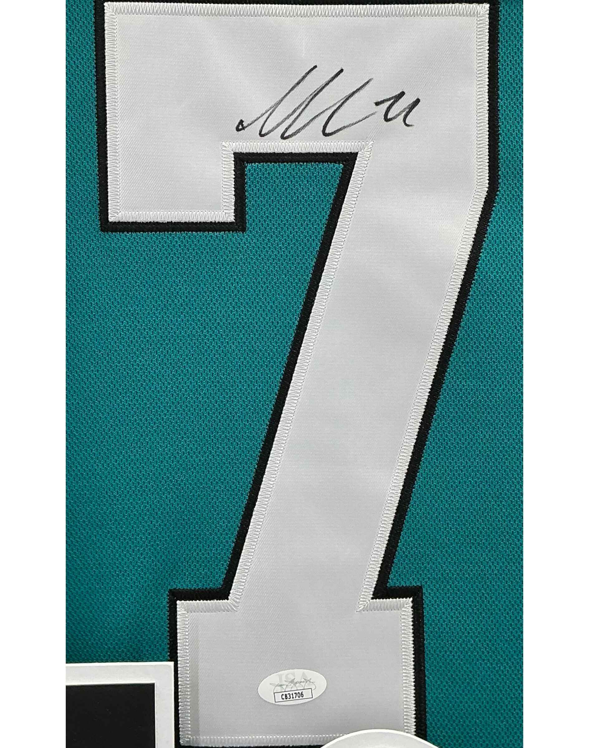 San Jose Sharks Macklin Celebrini Signed Jersey Framed