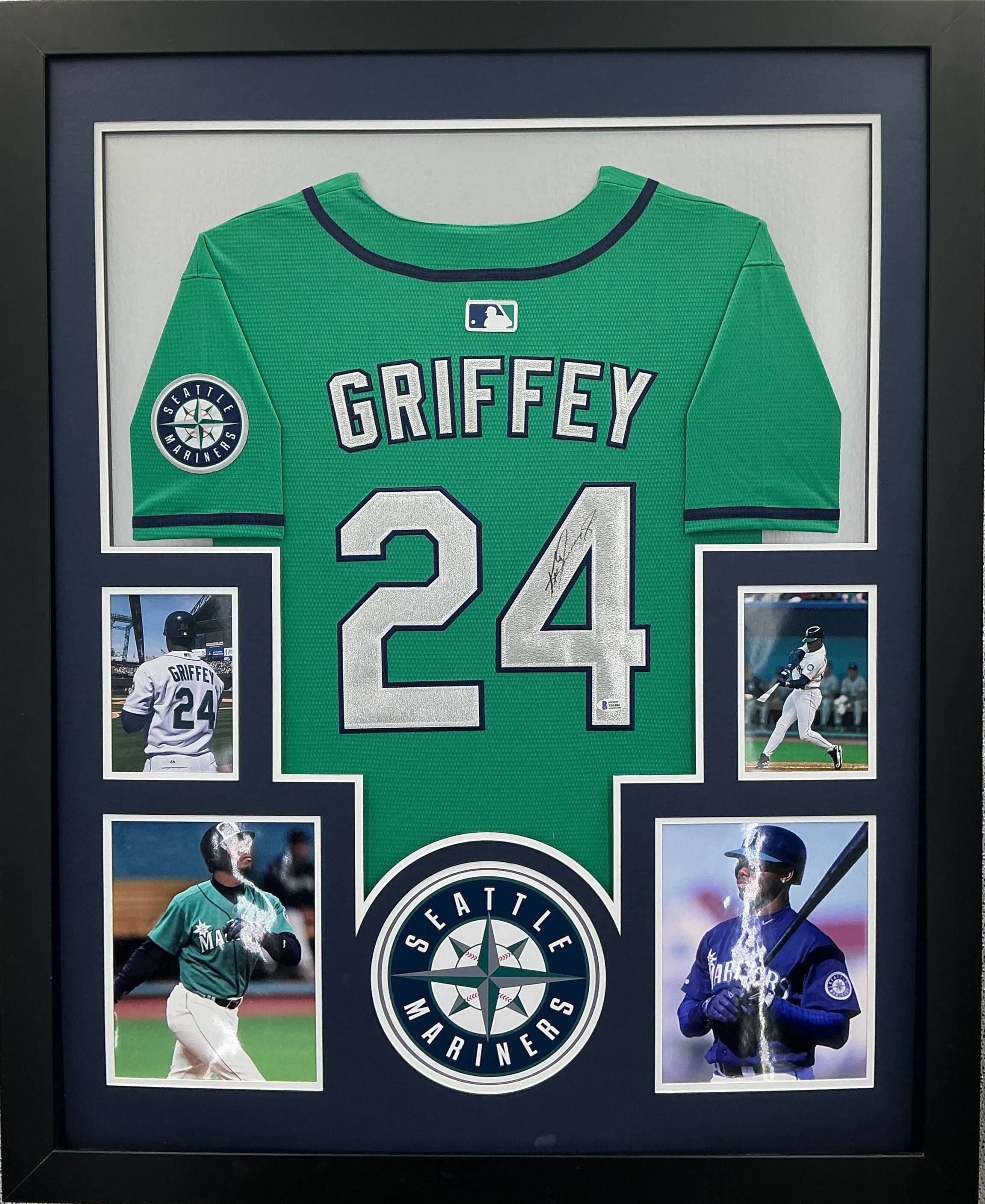 Seattle Mariners Ken Griffey Jr Signed Jersey Framed