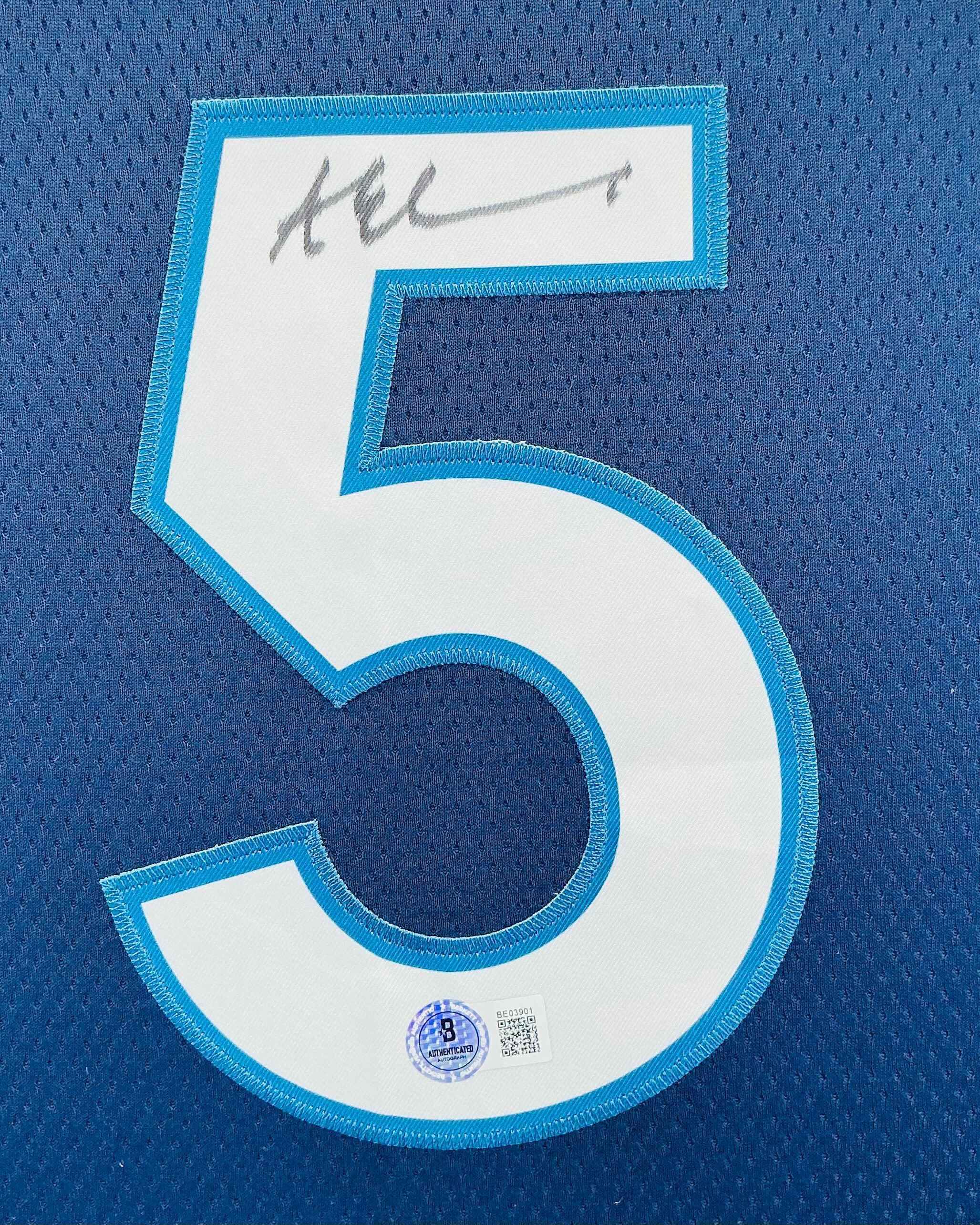 Minnesota Timberwolves Anthony Edwards Signed Jersey Framed
