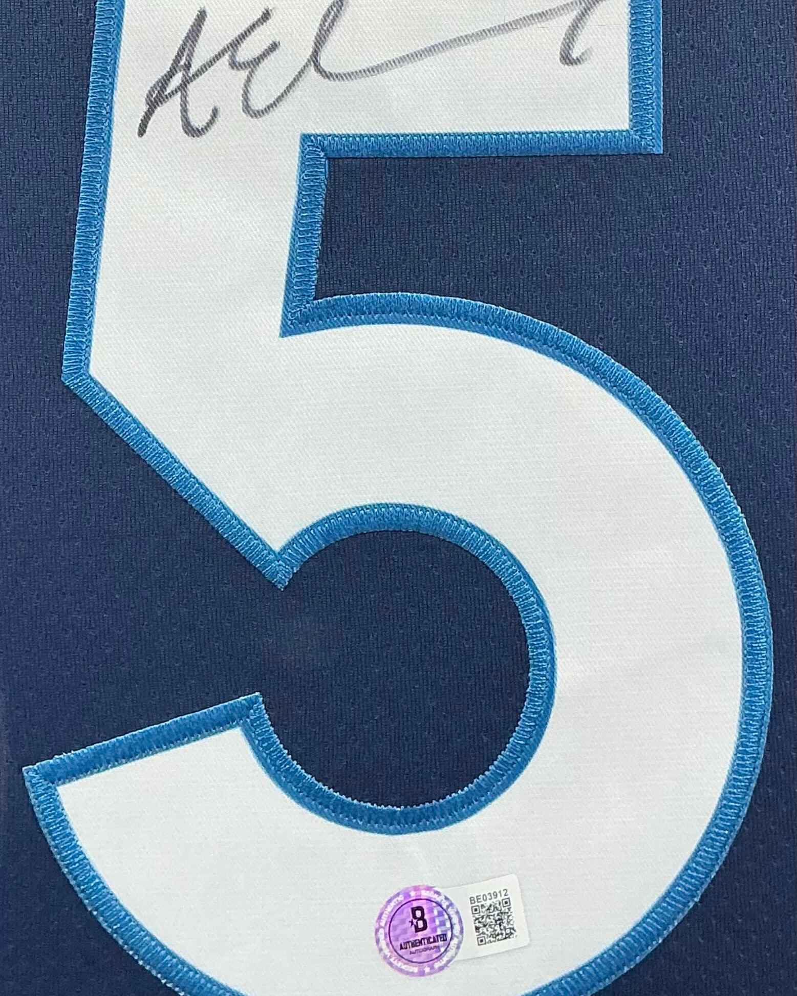 Minnesota Timberwolves Anthony Edwards Signed Jersey Framed