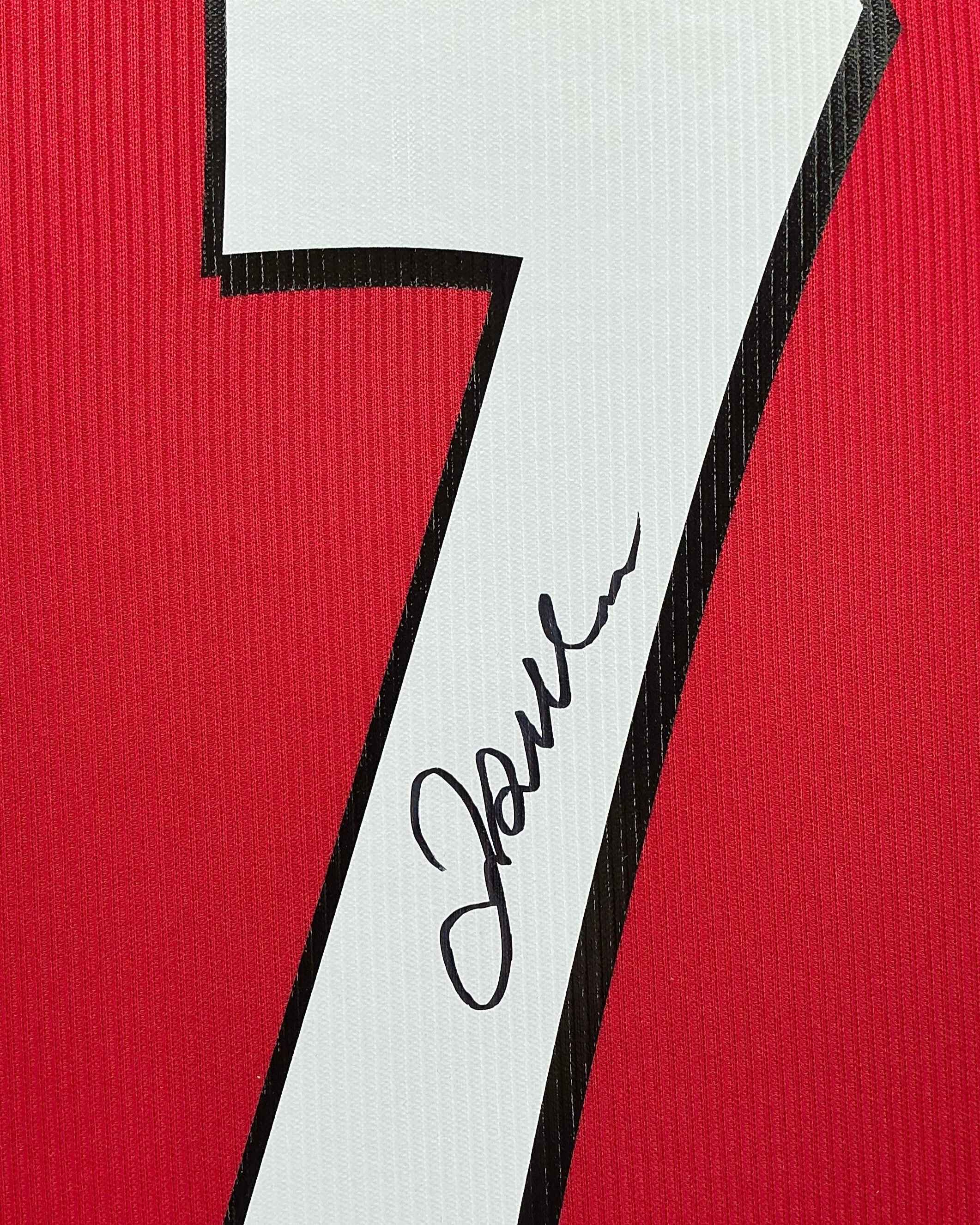 Manchester United David Beckham Signed Jersey Framed