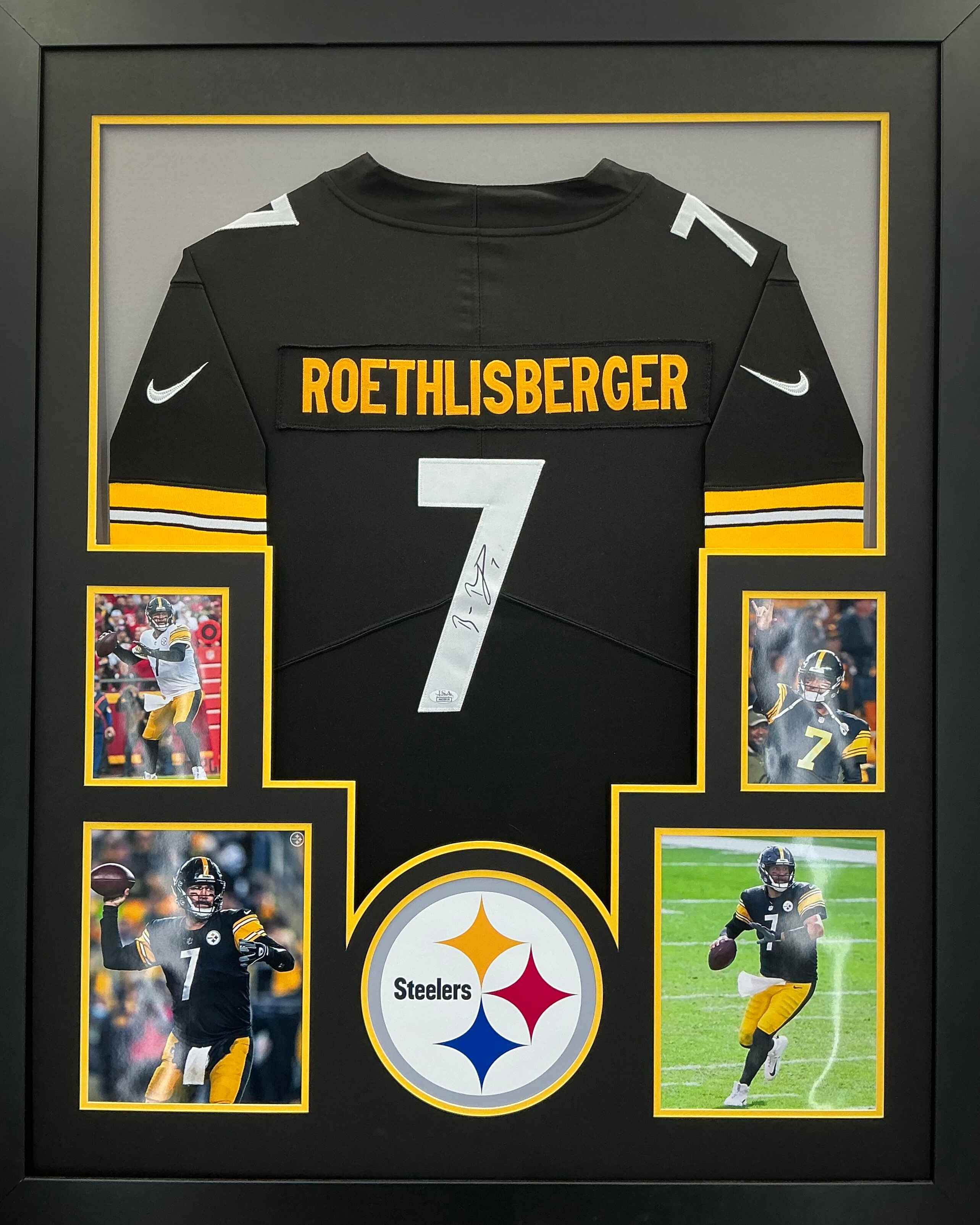 Pittsburgh Steelers Ben Roethlisberger Signed Jersey Framed