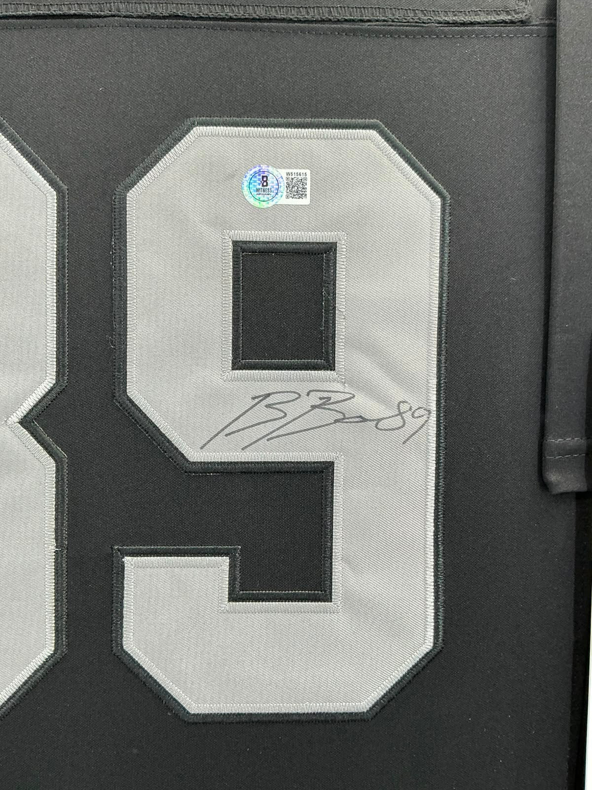 Las Vegas Raiders Brock Bowers Signed Jersey Framed