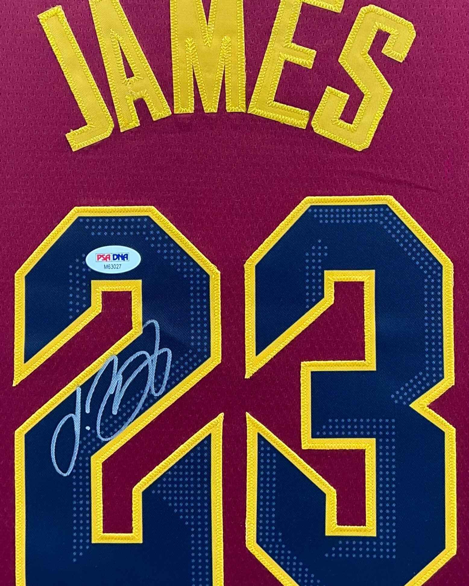 Cleveland Cavaliers LeBron James Signed Jersey Framed