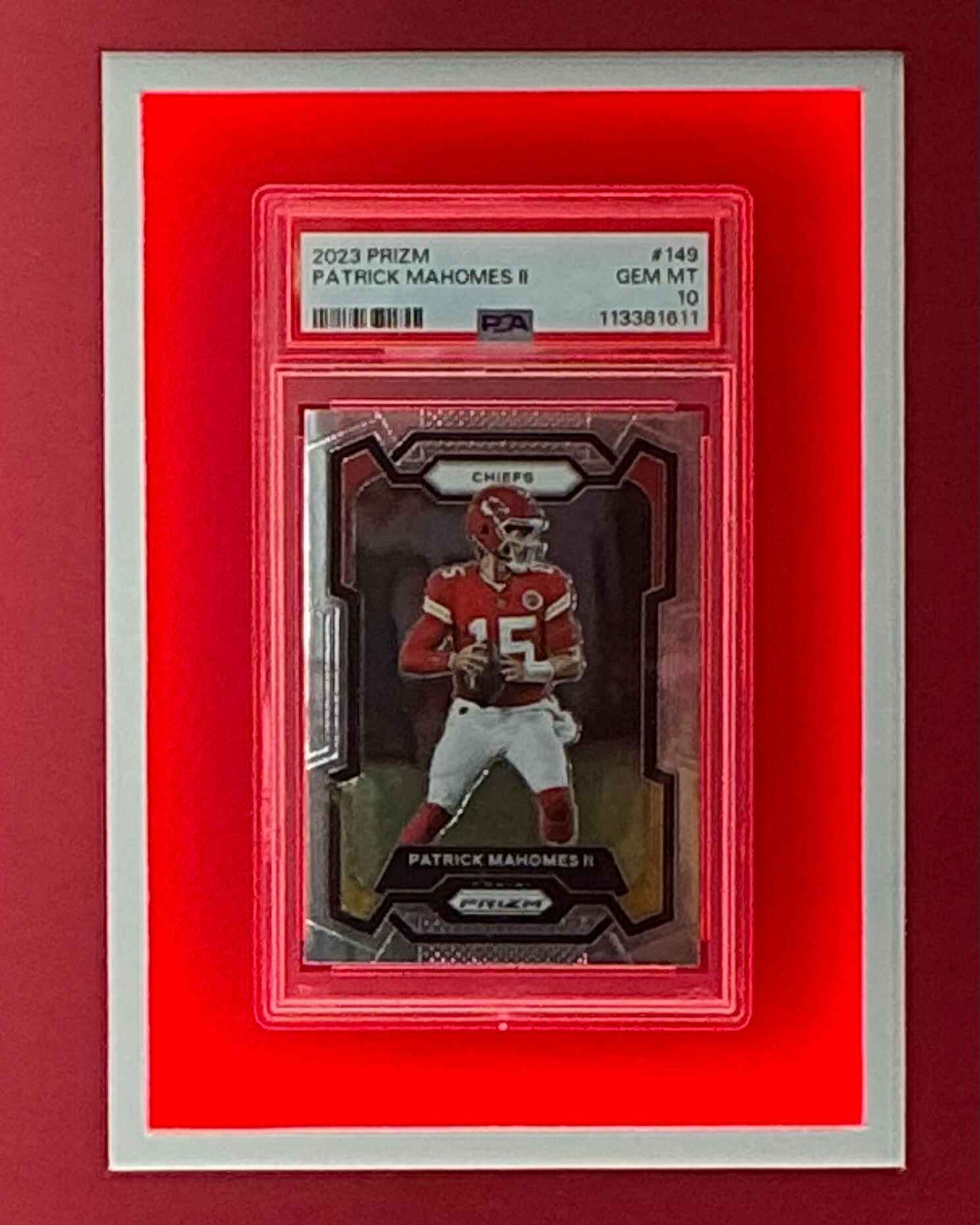 Kansas City Chiefs Patrick Mahomes Signed Jersey Framed