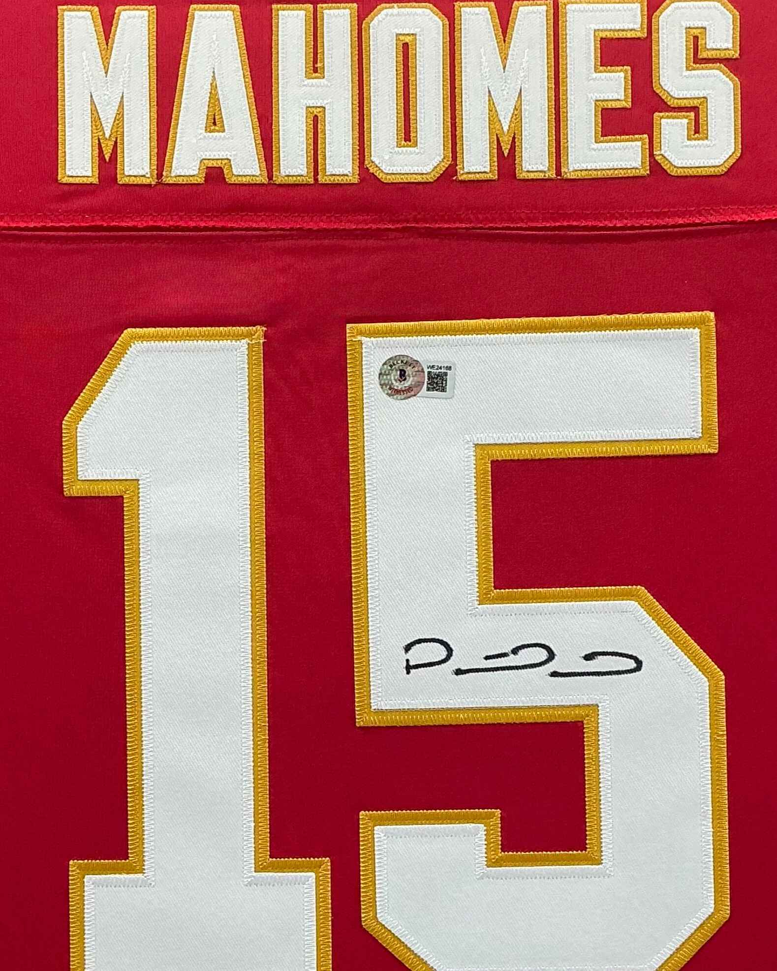 Kansas City Chiefs Patrick Mahomes Signed Jersey Framed