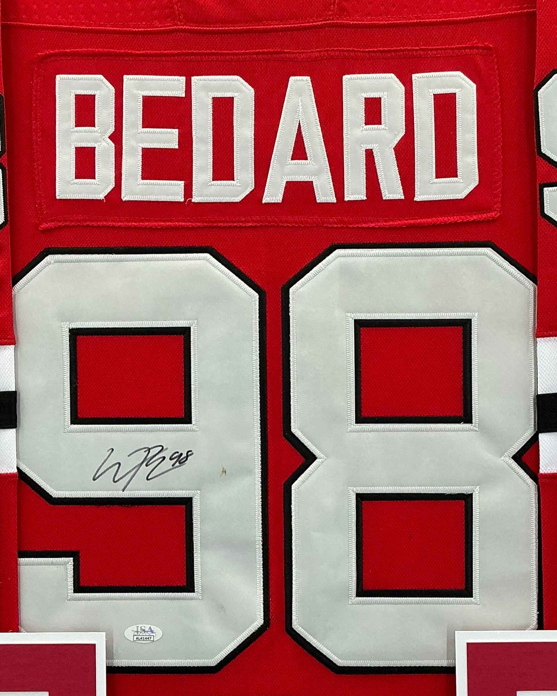 Chicago Blackhawks Connor Bedard Signed Jersey Framed
