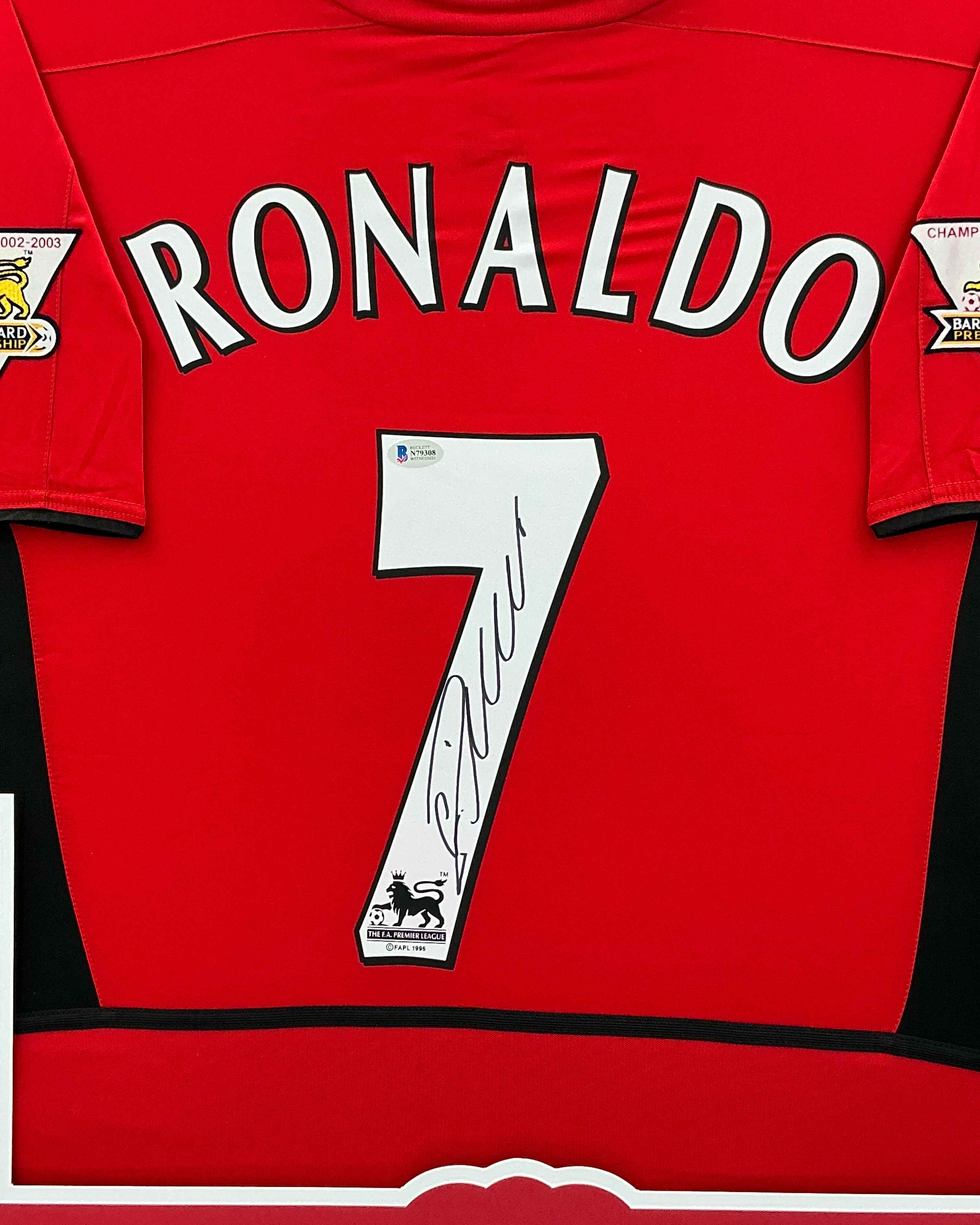 Manchester United Cristiano Ronaldo Signed Jersey Framed