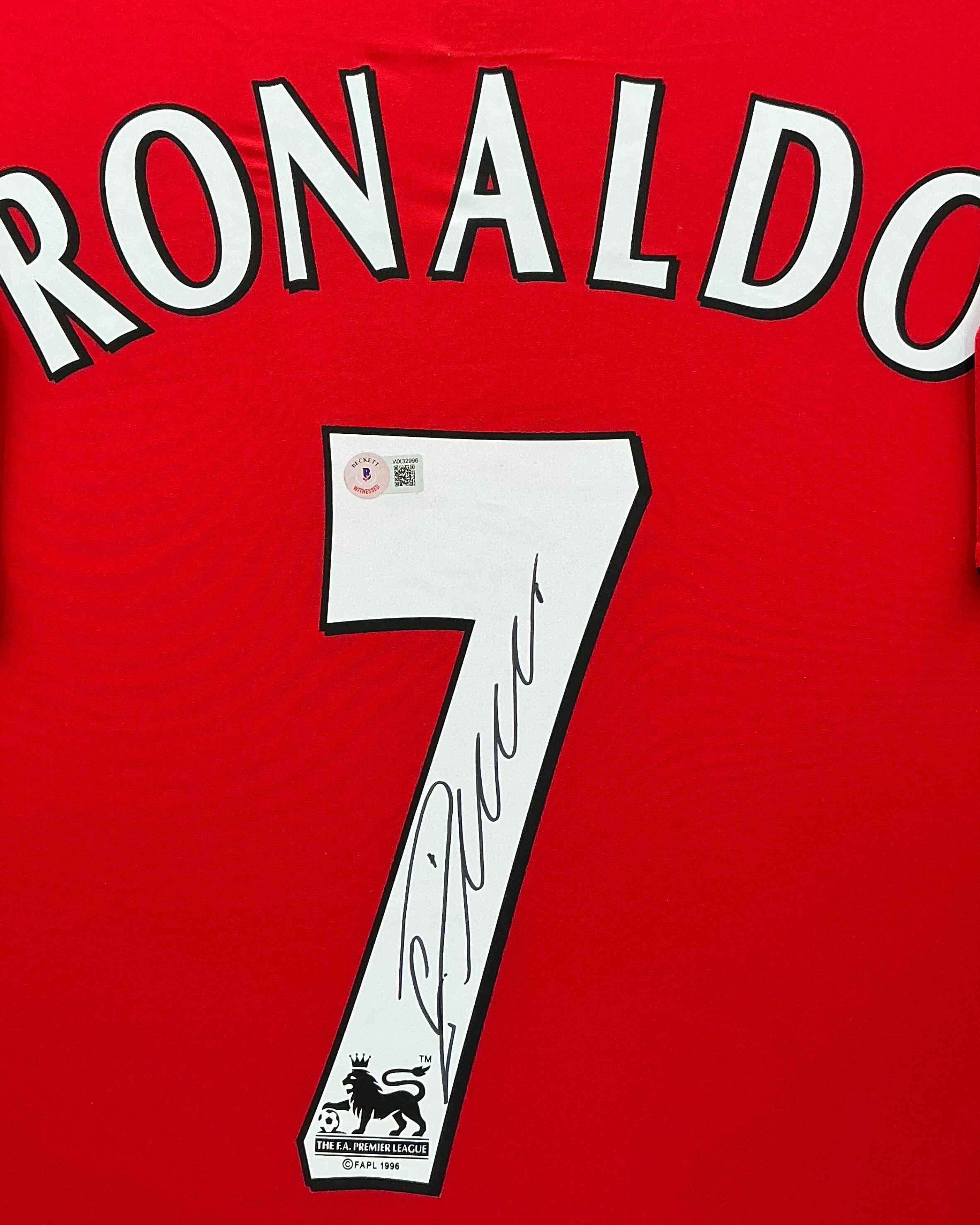 Manchester United Cristiano Ronaldo Signed Jersey Framed